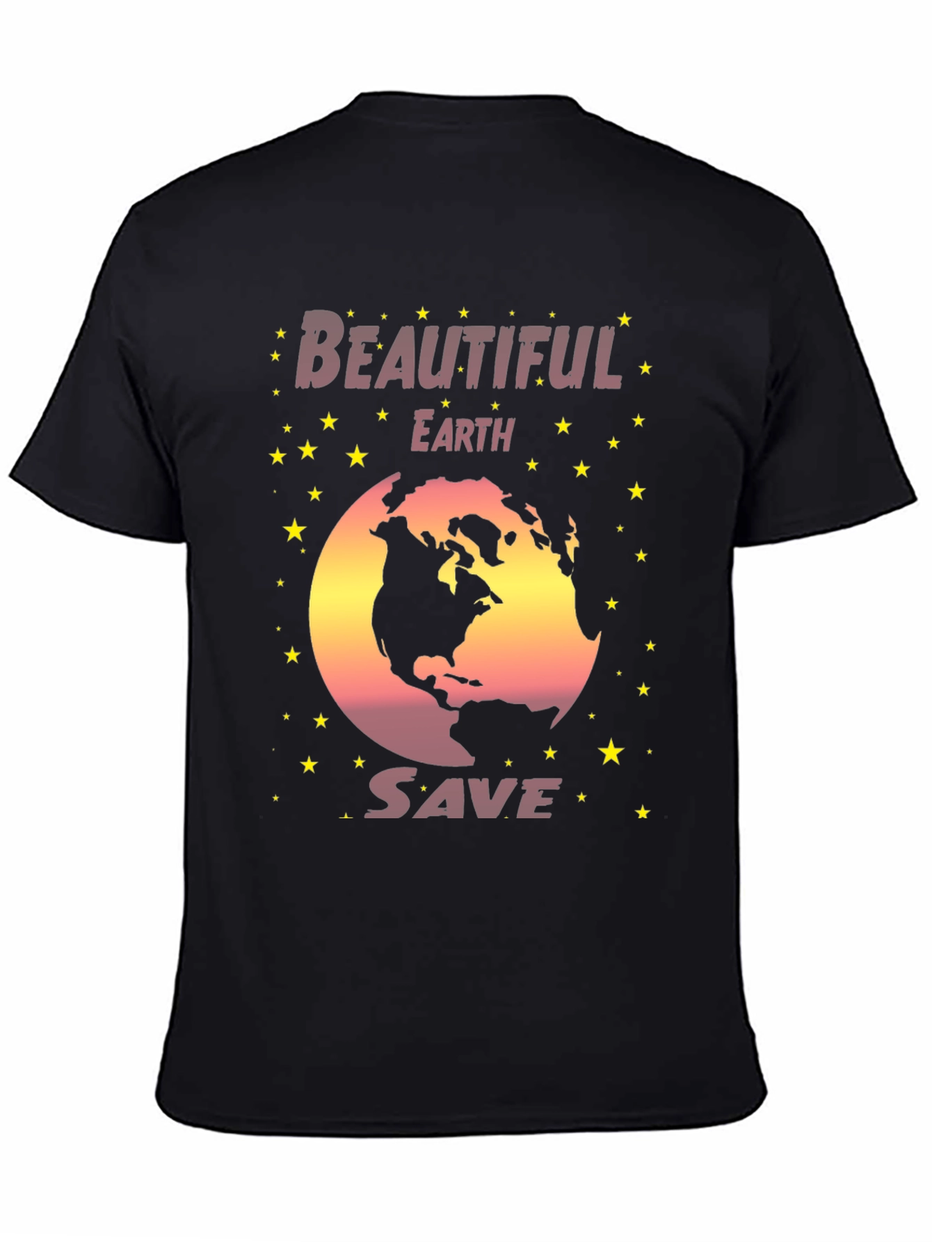 Beautiful Earth Save Planet Graphic T-Shirt