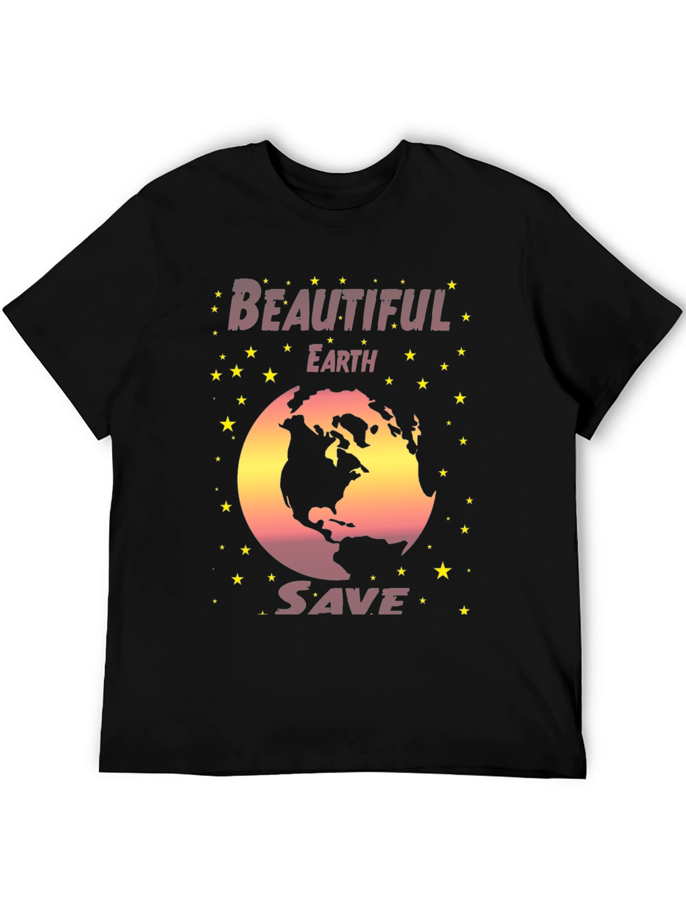 Beautiful Earth Save Planet Graphic T-Shirt
