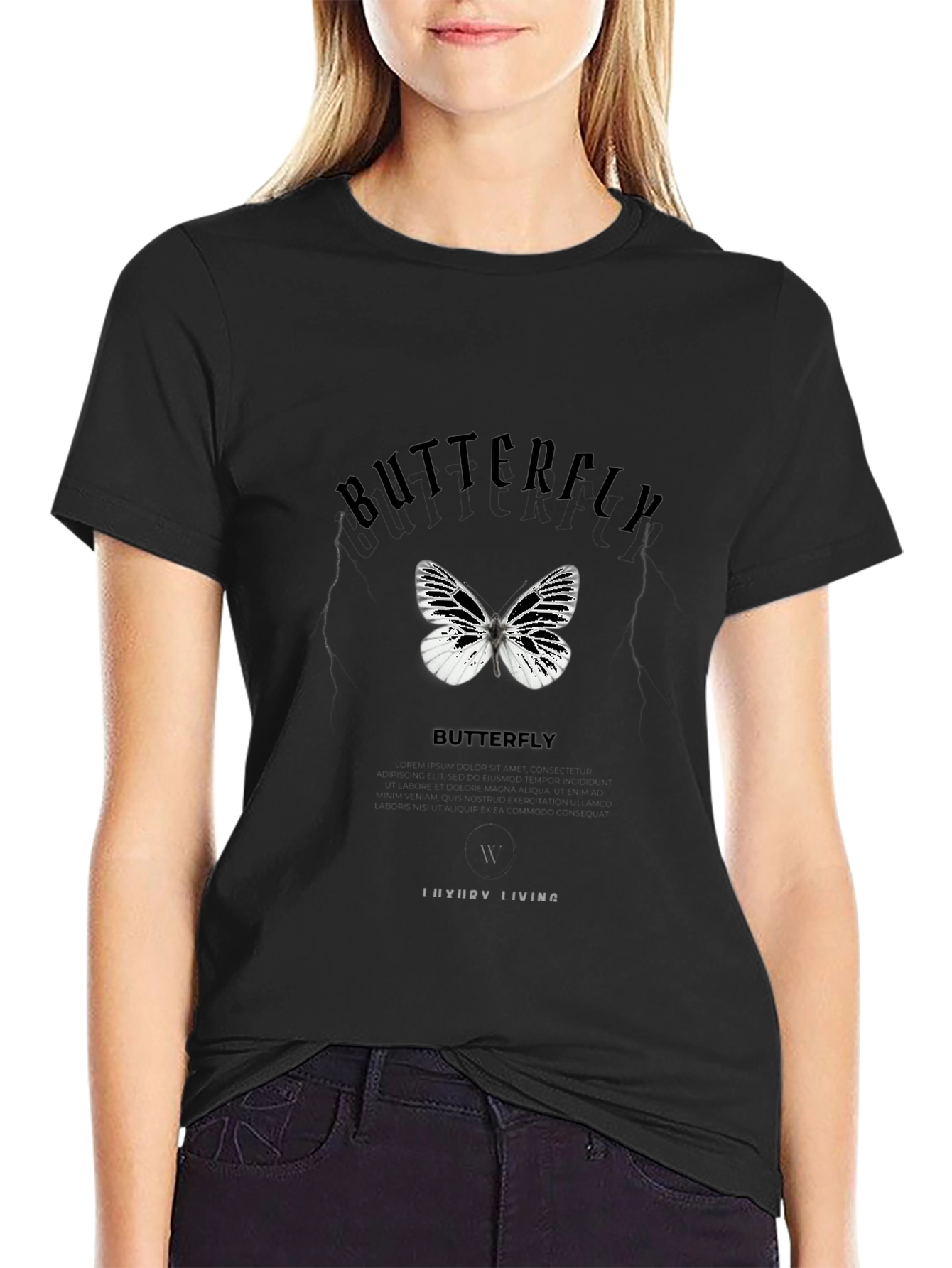 Butterfly Graphic Tee - Modern Style