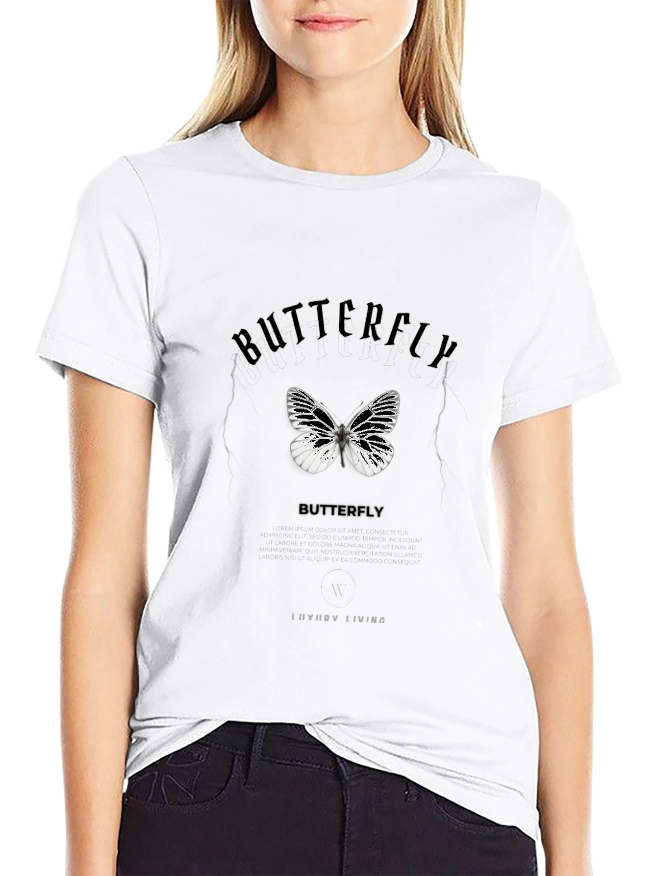 Butterfly Graphic Tee - Modern Style
