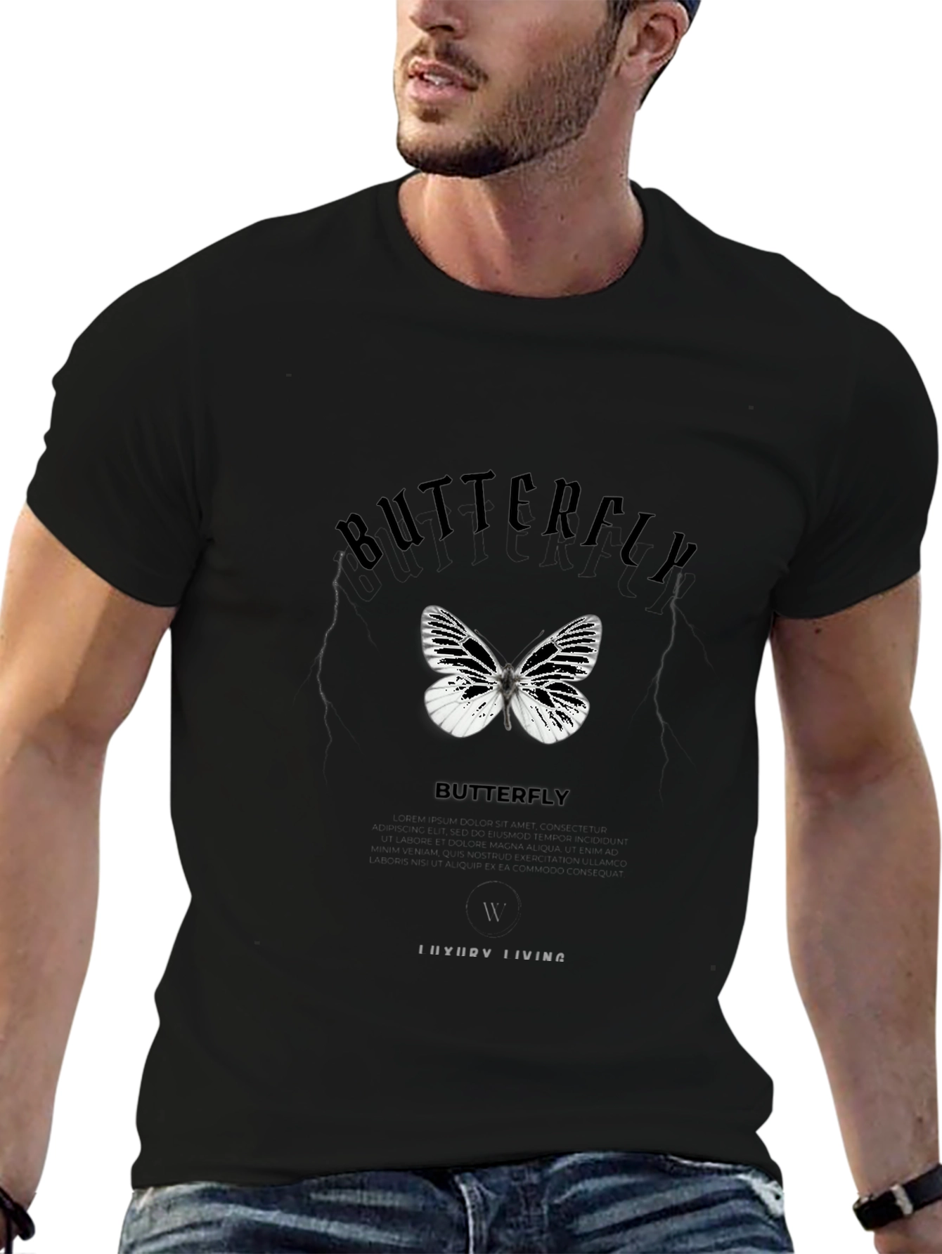 Butterfly Graphic Tee - Modern Style