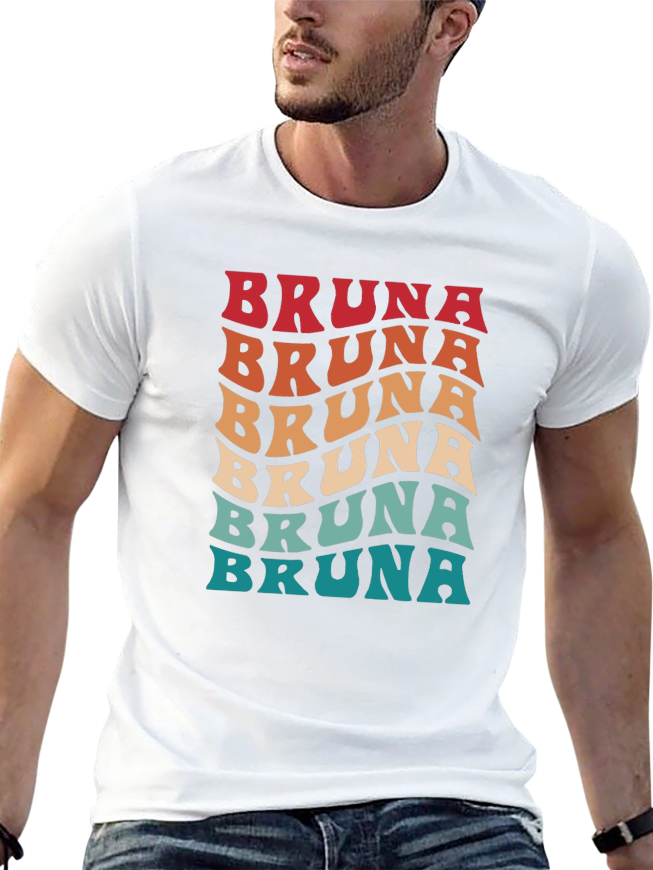 Retro Bruna Name T-Shirt