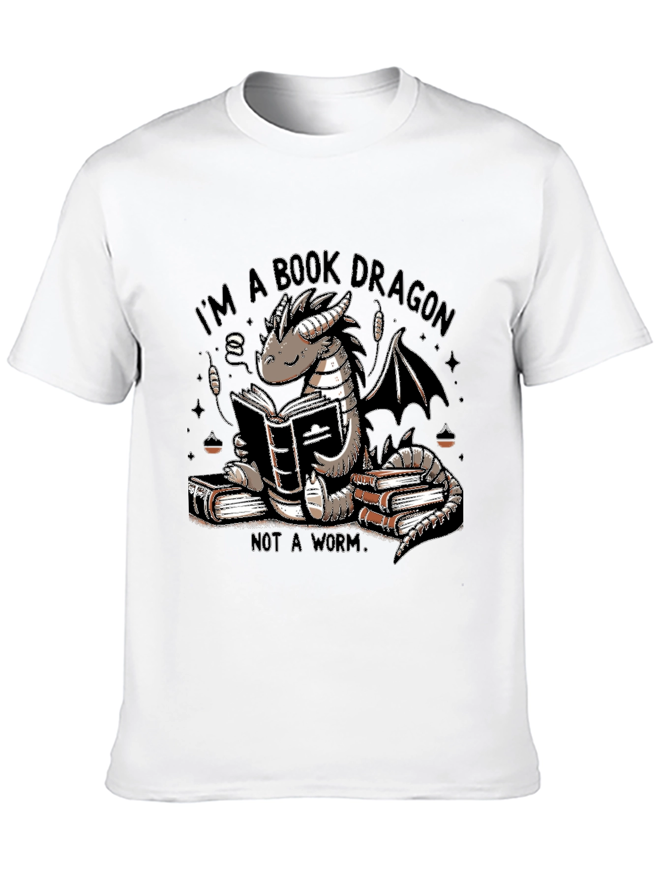 Book Dragon T-Shirt - Literary Graphic Tee
