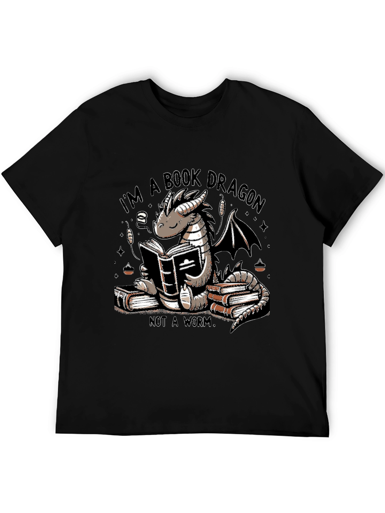 Book Dragon T-Shirt - Literary Graphic Tee