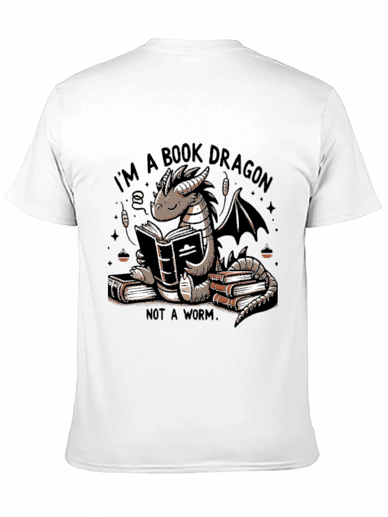 Book Dragon T-Shirt - Literary Graphic Tee