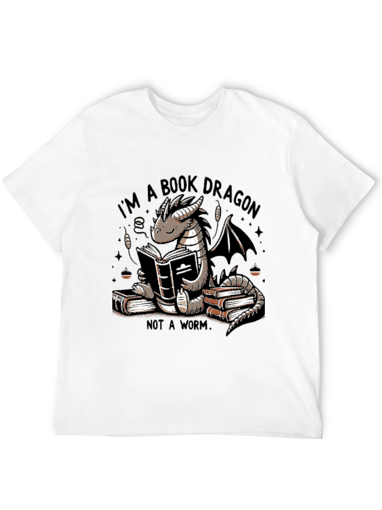 Book Dragon T-Shirt - Literary Graphic Tee