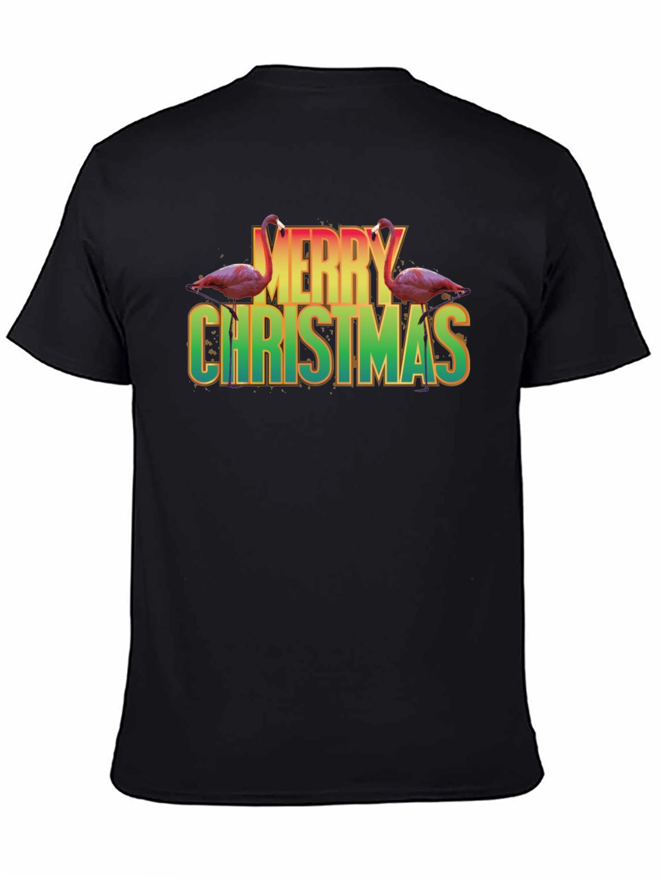 Flamingo Merry Christmas Graphic Tee
