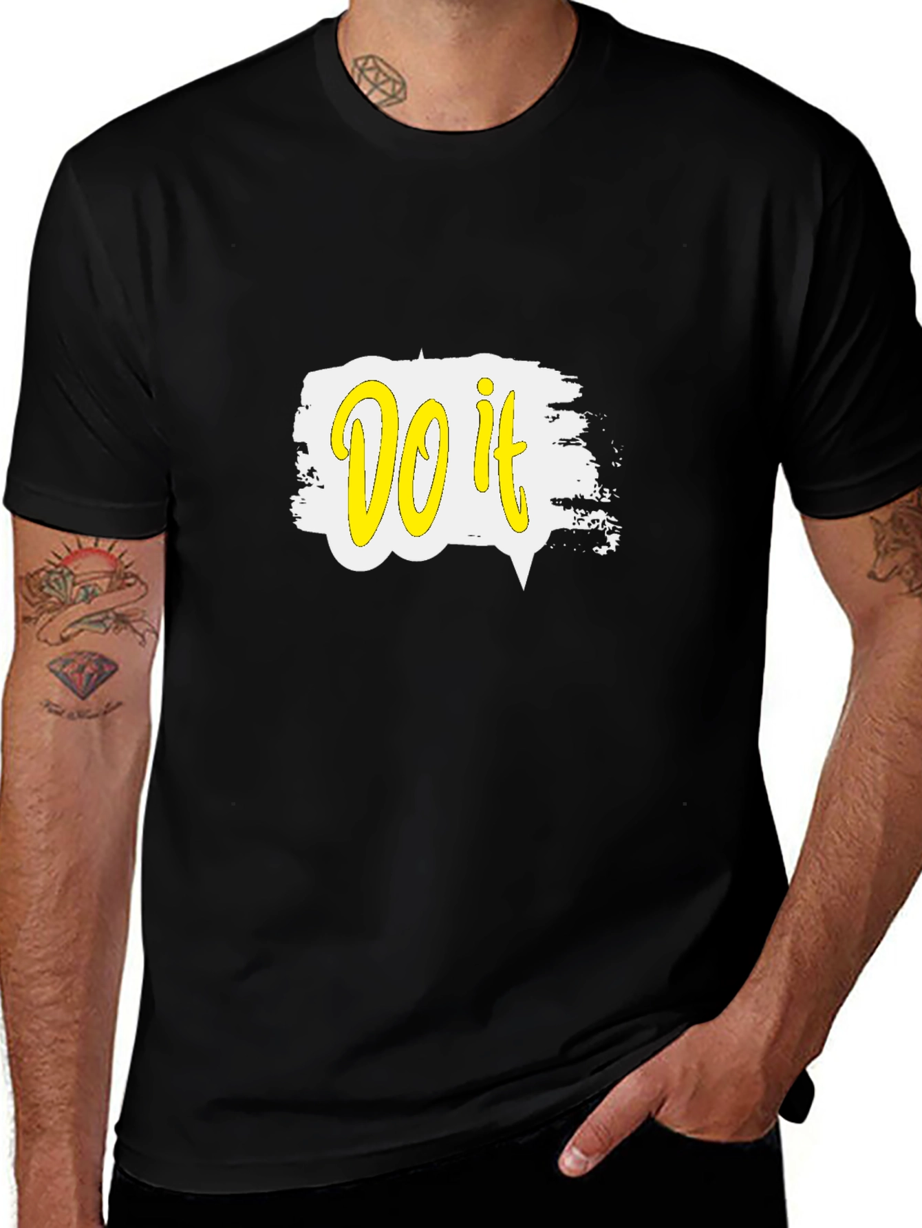 Do It T-Shirt Motivational Tee Black