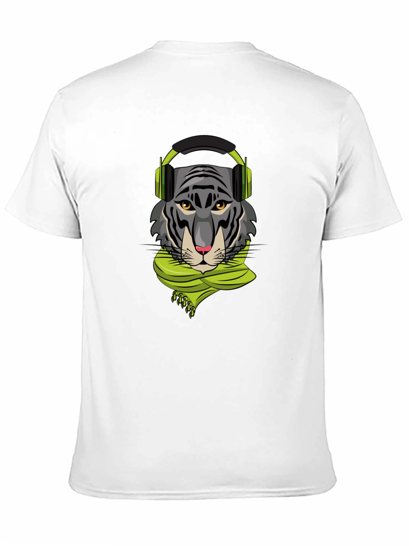 Tiger DJ Graphic Tee - Stylish Black T-Shirt
