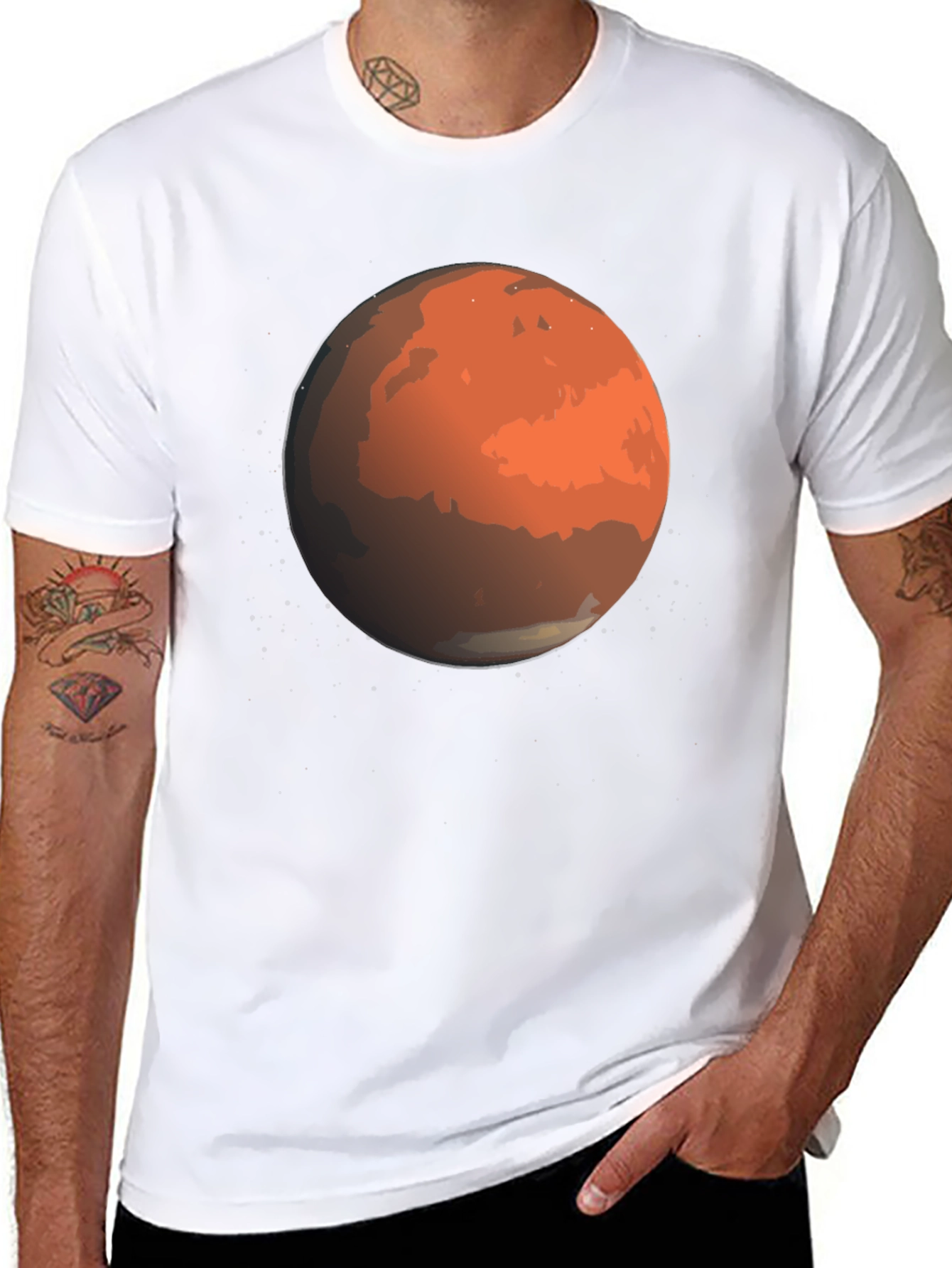 Mars Graphic T-Shirt - Space Fan Tee