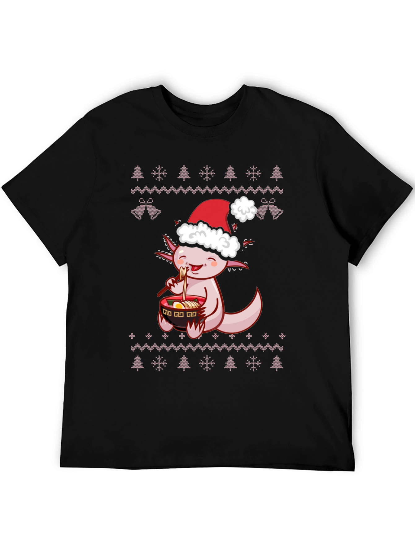 Axolotl Ramen Christmas T-Shirt