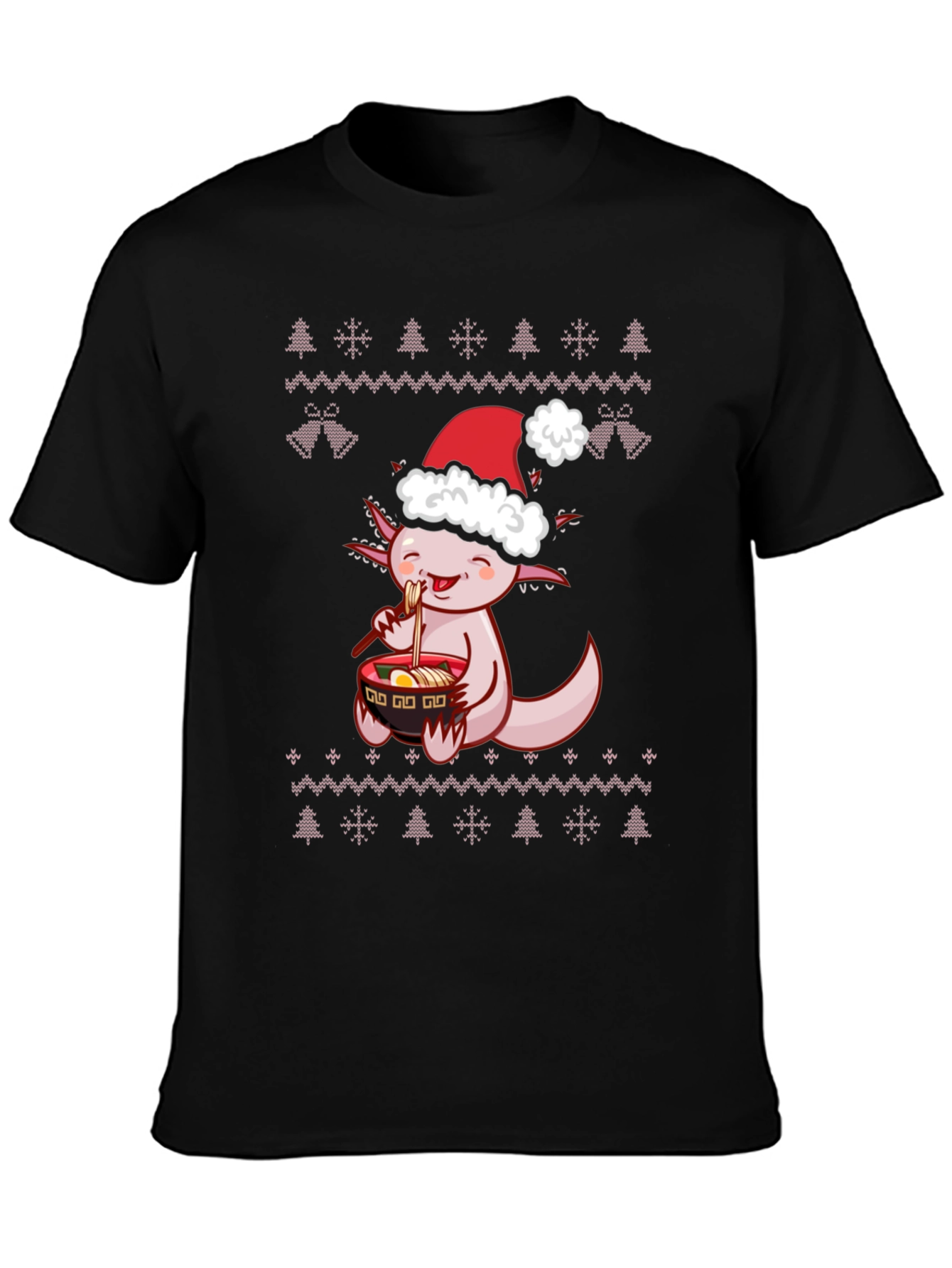 Axolotl Ramen Christmas T-Shirt