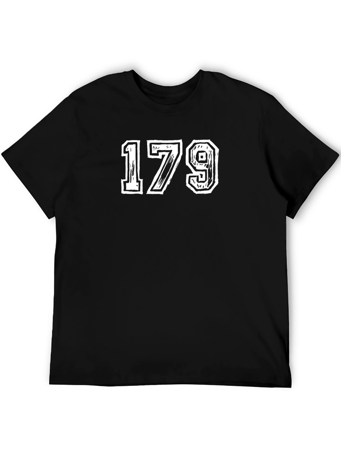 Varsity Number 179 Black T-Shirt