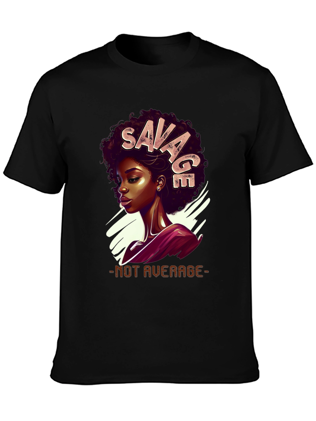 Savage Graphic Tee - Not Average Black T-Shirt