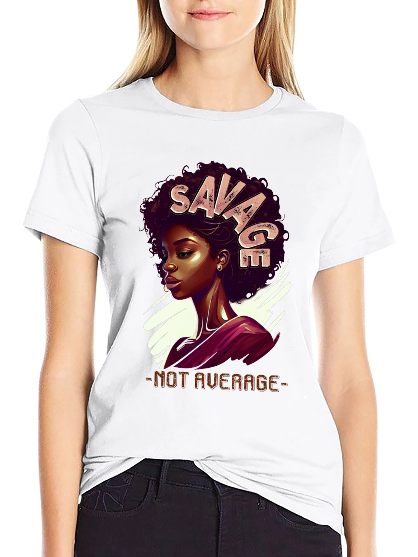 Savage Graphic Tee - Not Average Black T-Shirt