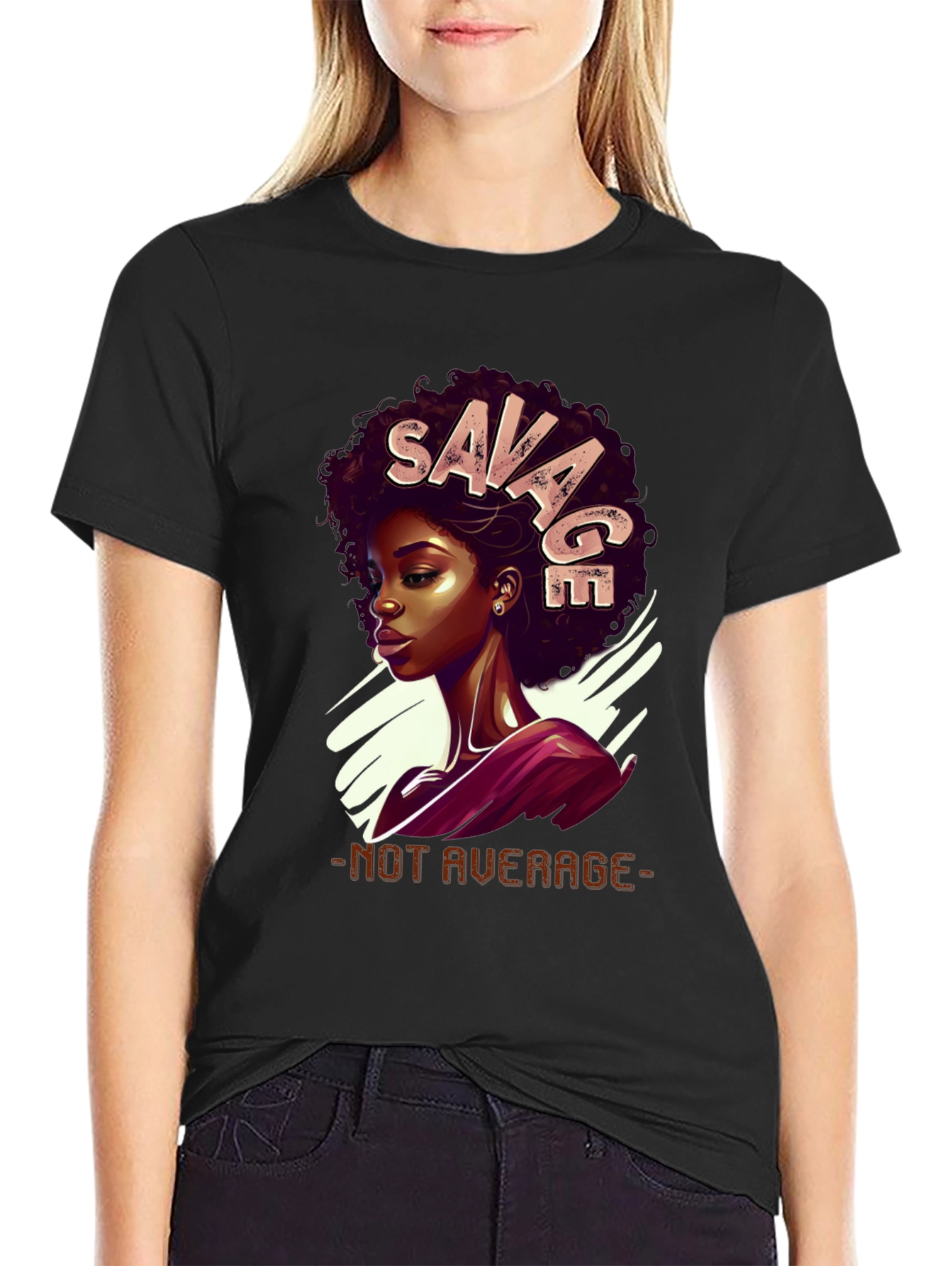 Savage Graphic Tee - Not Average Black T-Shirt