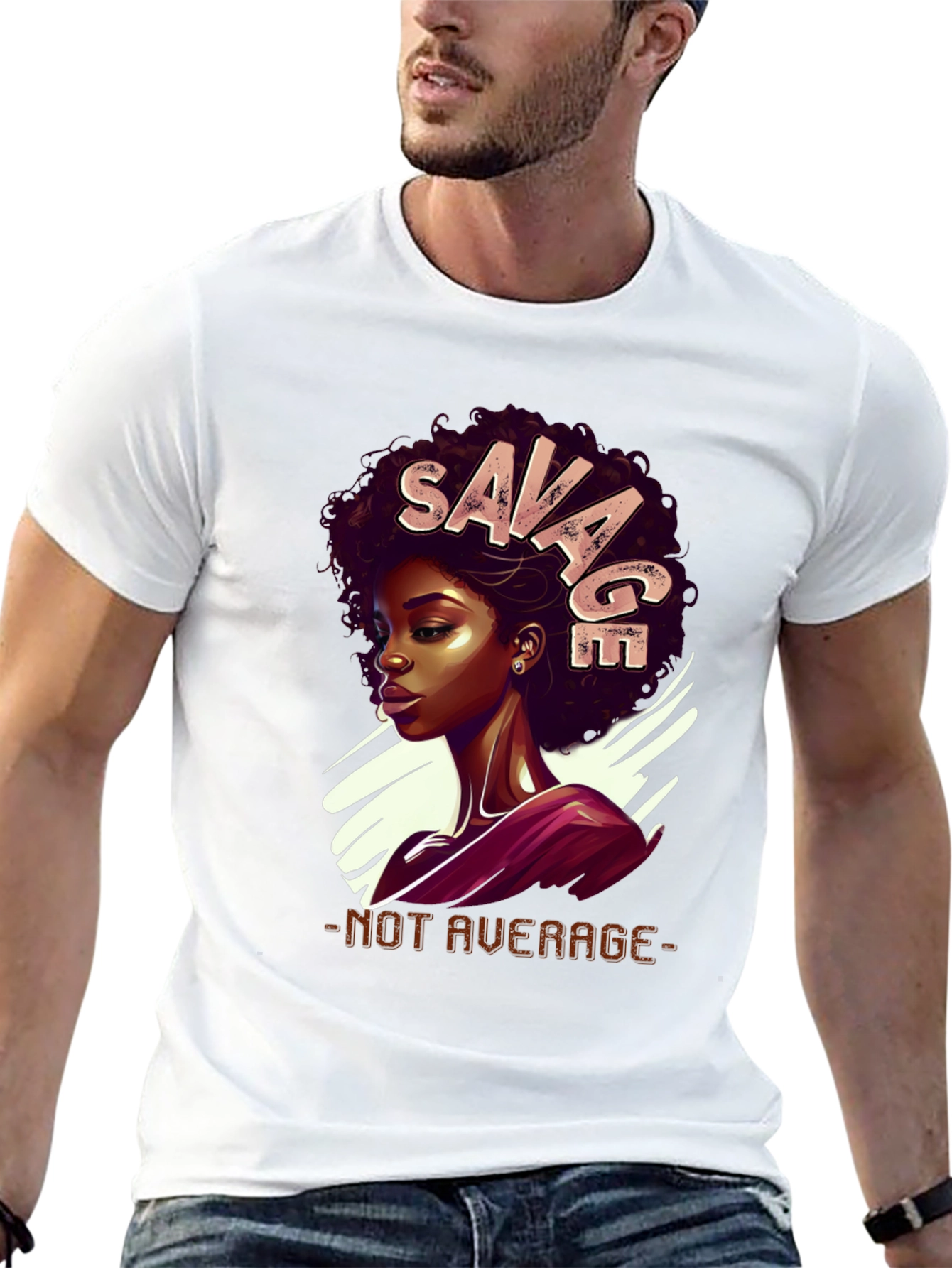 Savage Graphic Tee - Not Average Black T-Shirt