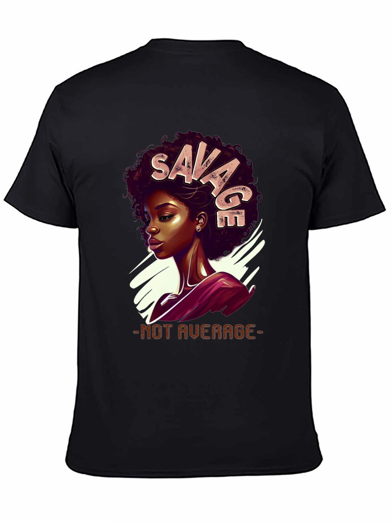 Savage Graphic Tee - Not Average Black T-Shirt