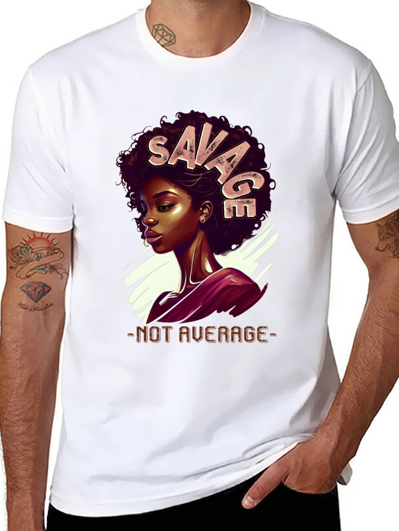 Savage Graphic Tee - Not Average Black T-Shirt