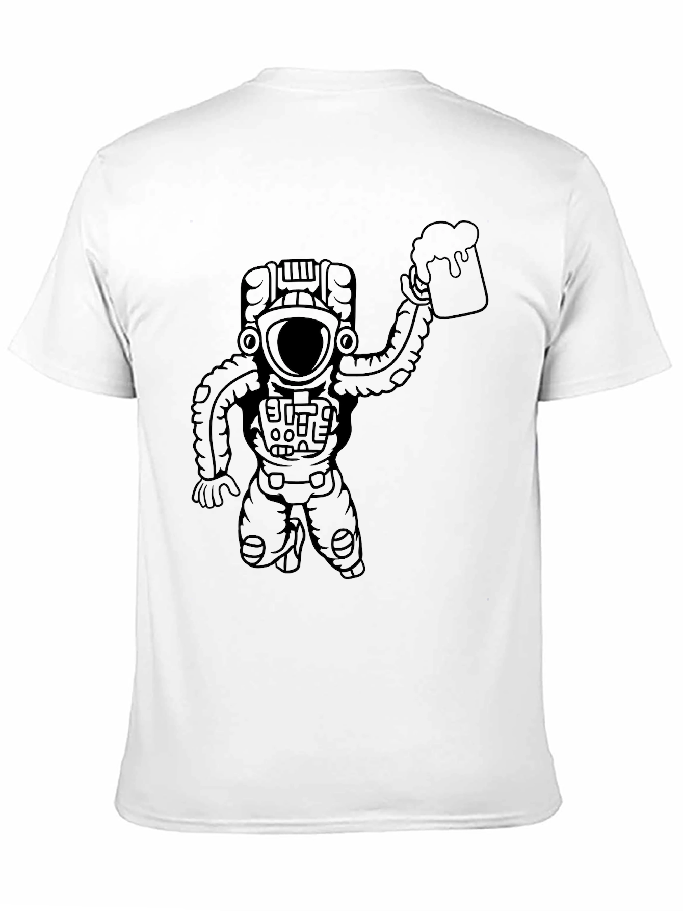Astronaut Beer T-Shirt - Space Drinking Tee
