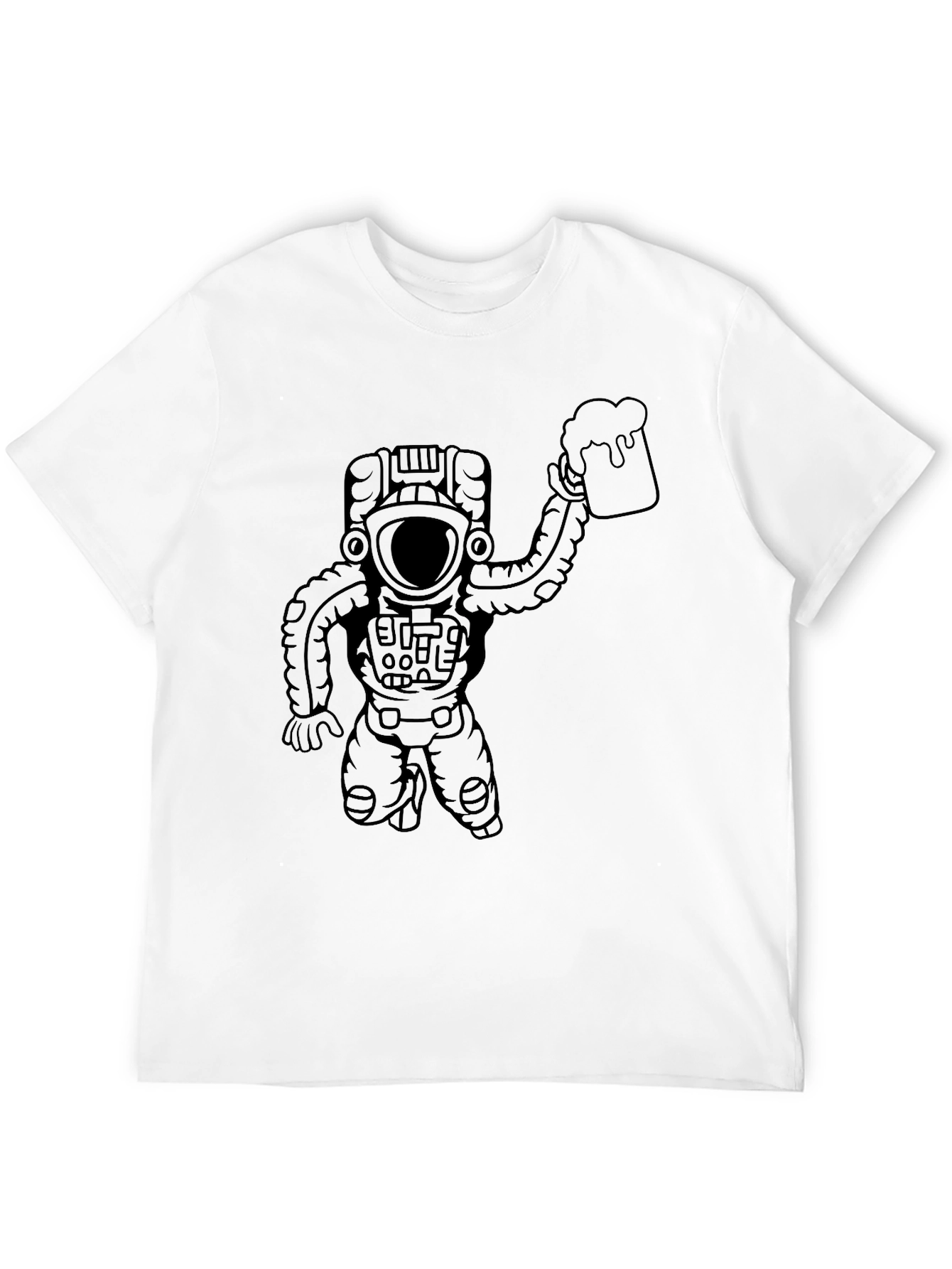 Astronaut Beer T-Shirt - Space Drinking Tee