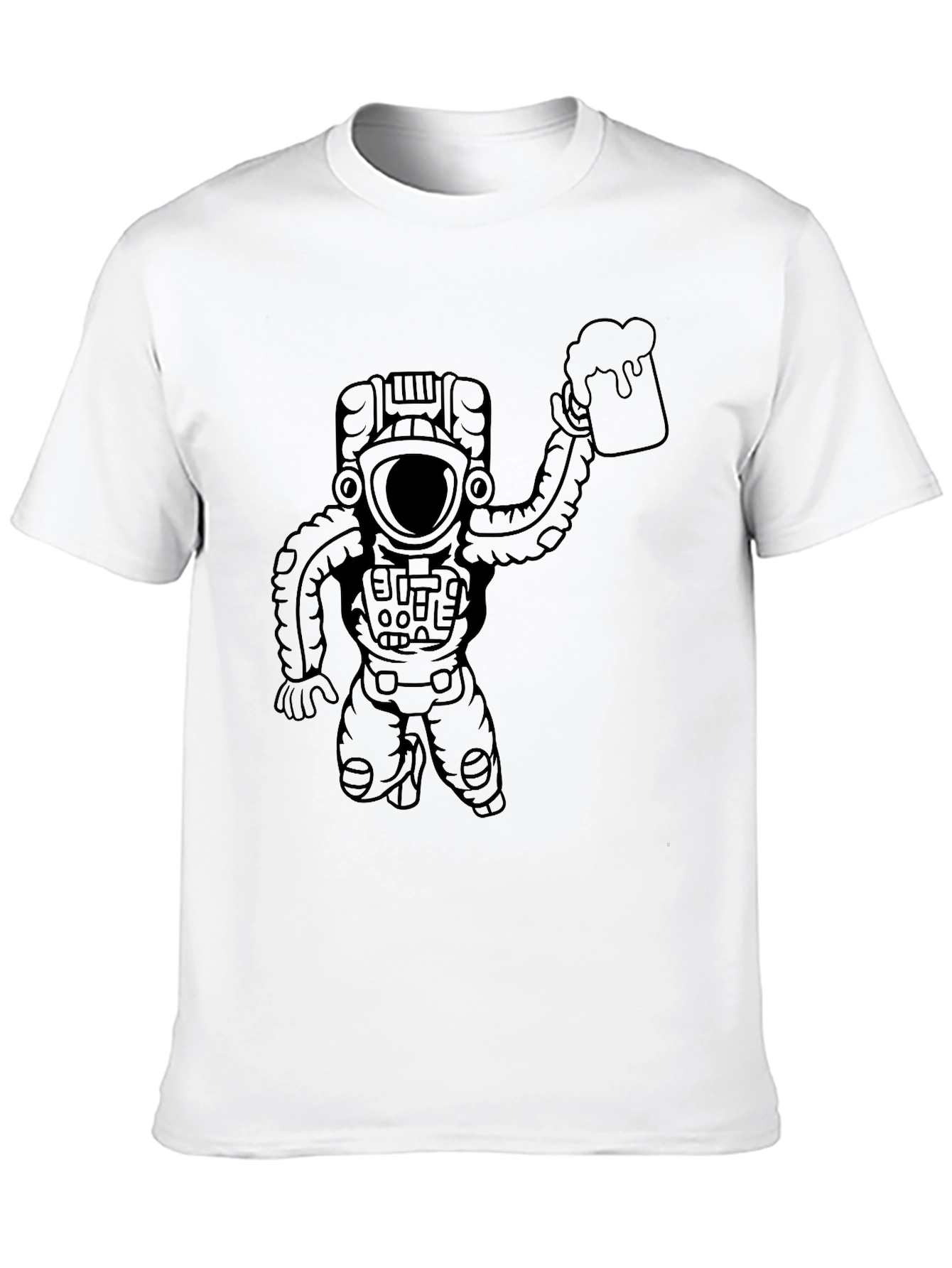 Astronaut Beer T-Shirt - Space Drinking Tee