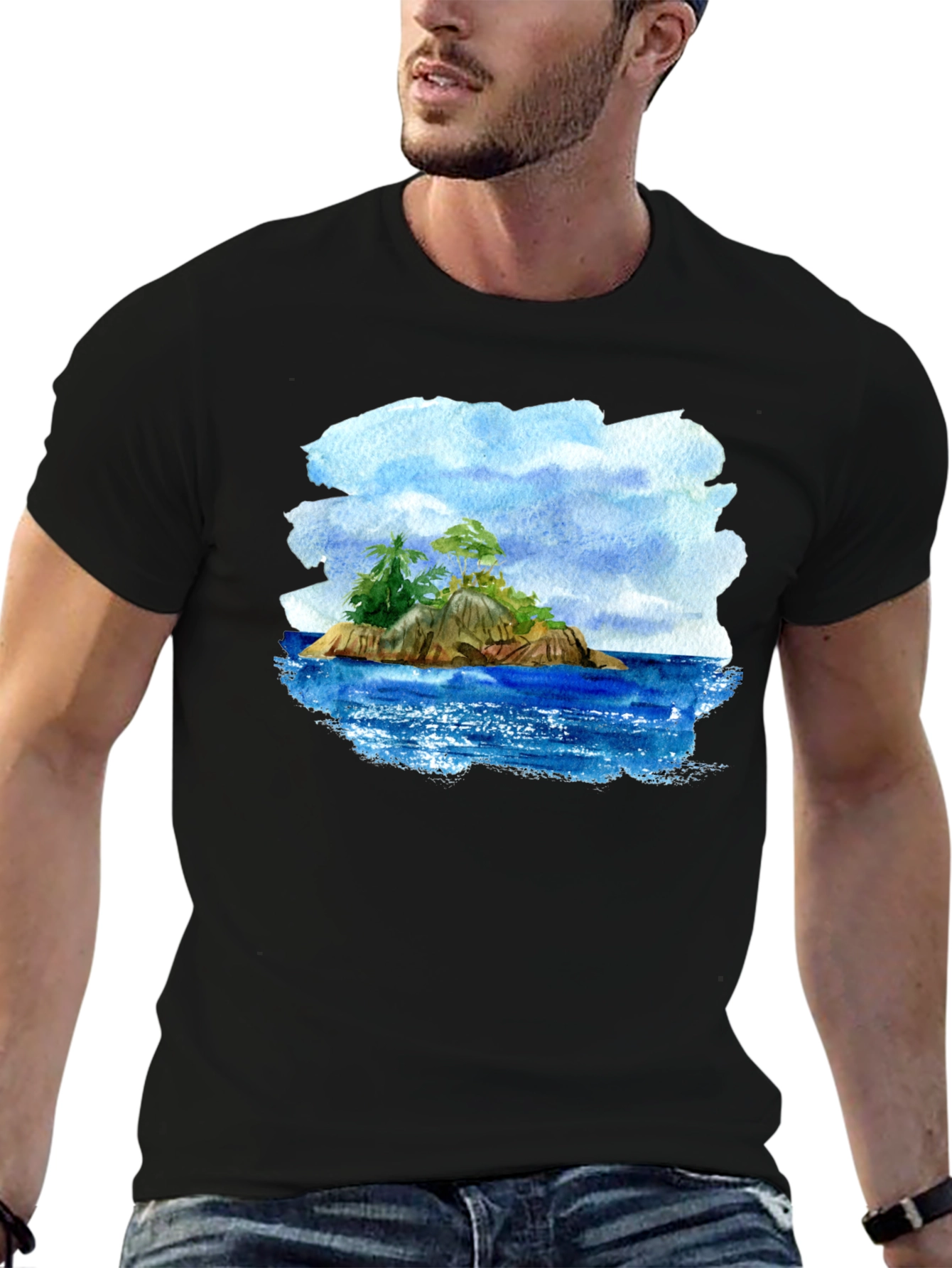 Island Graphic Print Tee