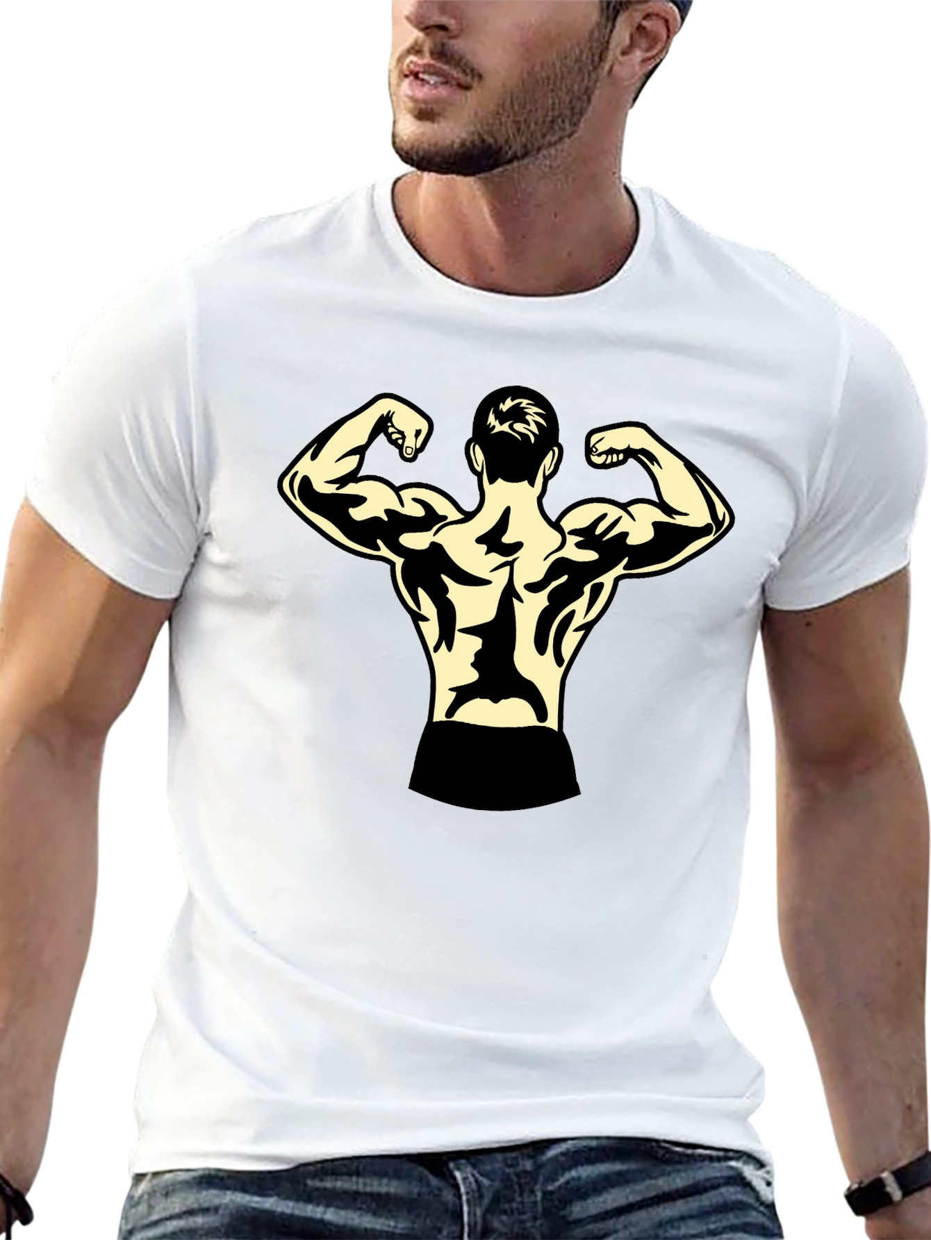 Black Bodybuilder Graphic Tee