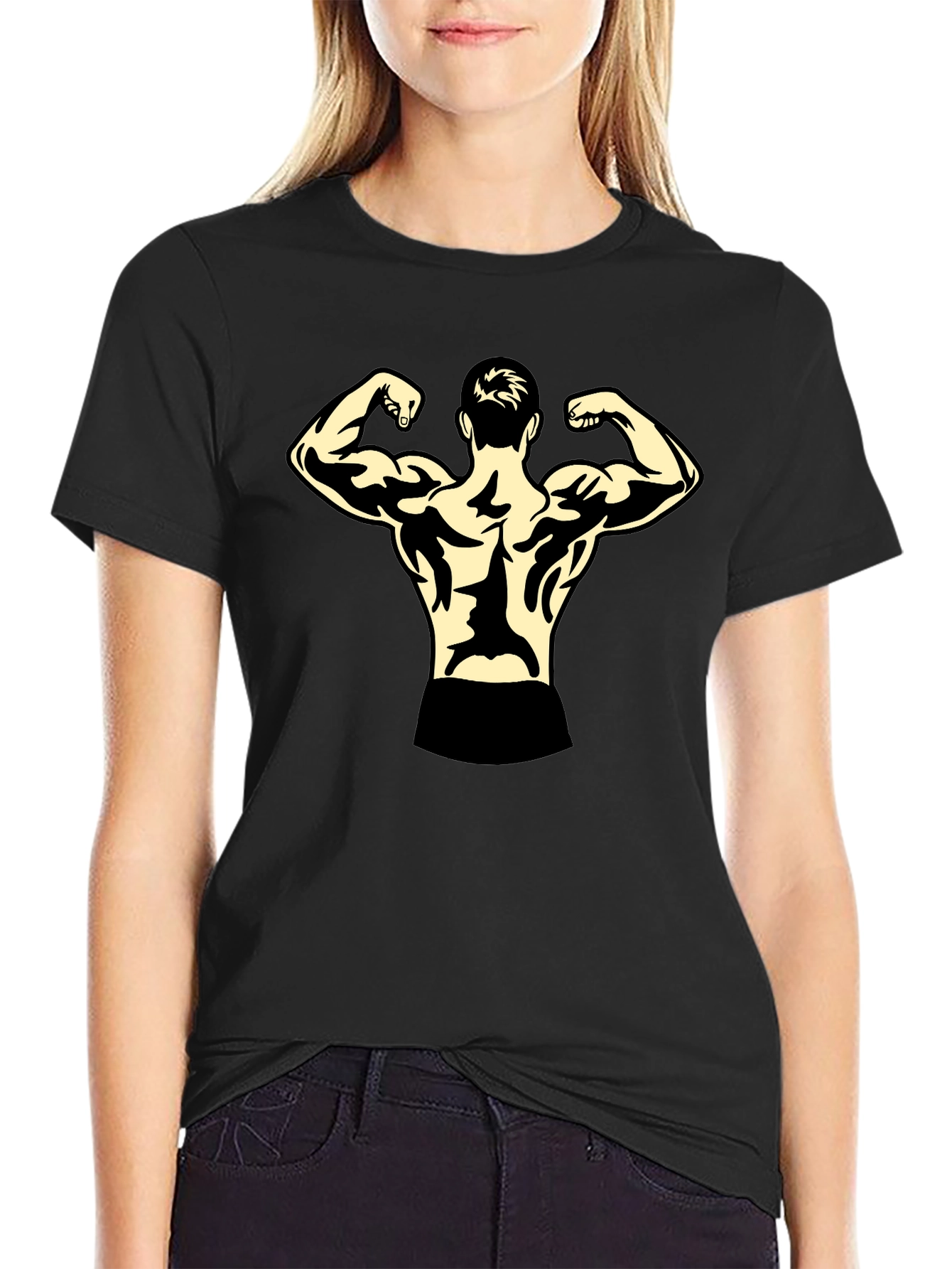 Black Bodybuilder Graphic Tee