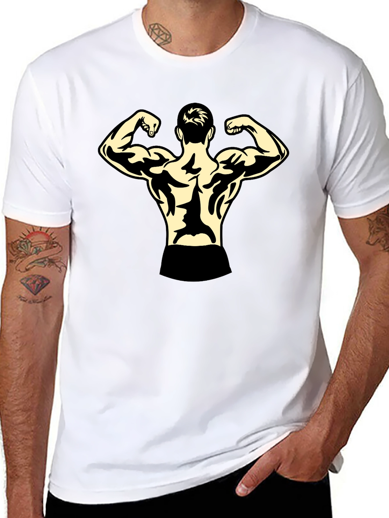Black Bodybuilder Graphic Tee