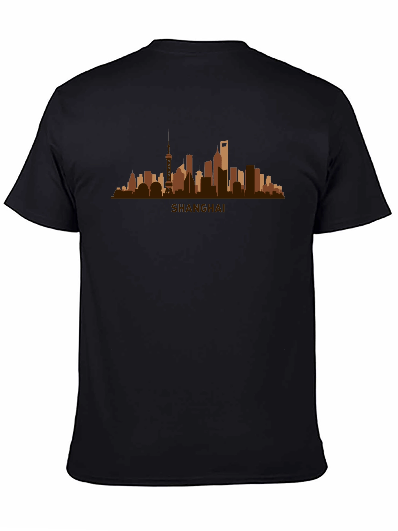 Shanghai Skyline Graphic Tee - Stylish Cityscape T-Shirt