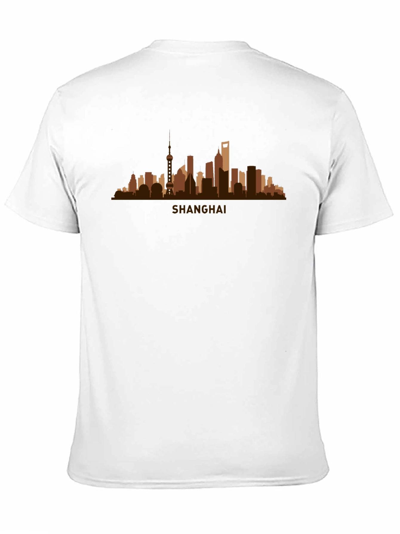 Shanghai Skyline Graphic Tee - Stylish Cityscape T-Shirt