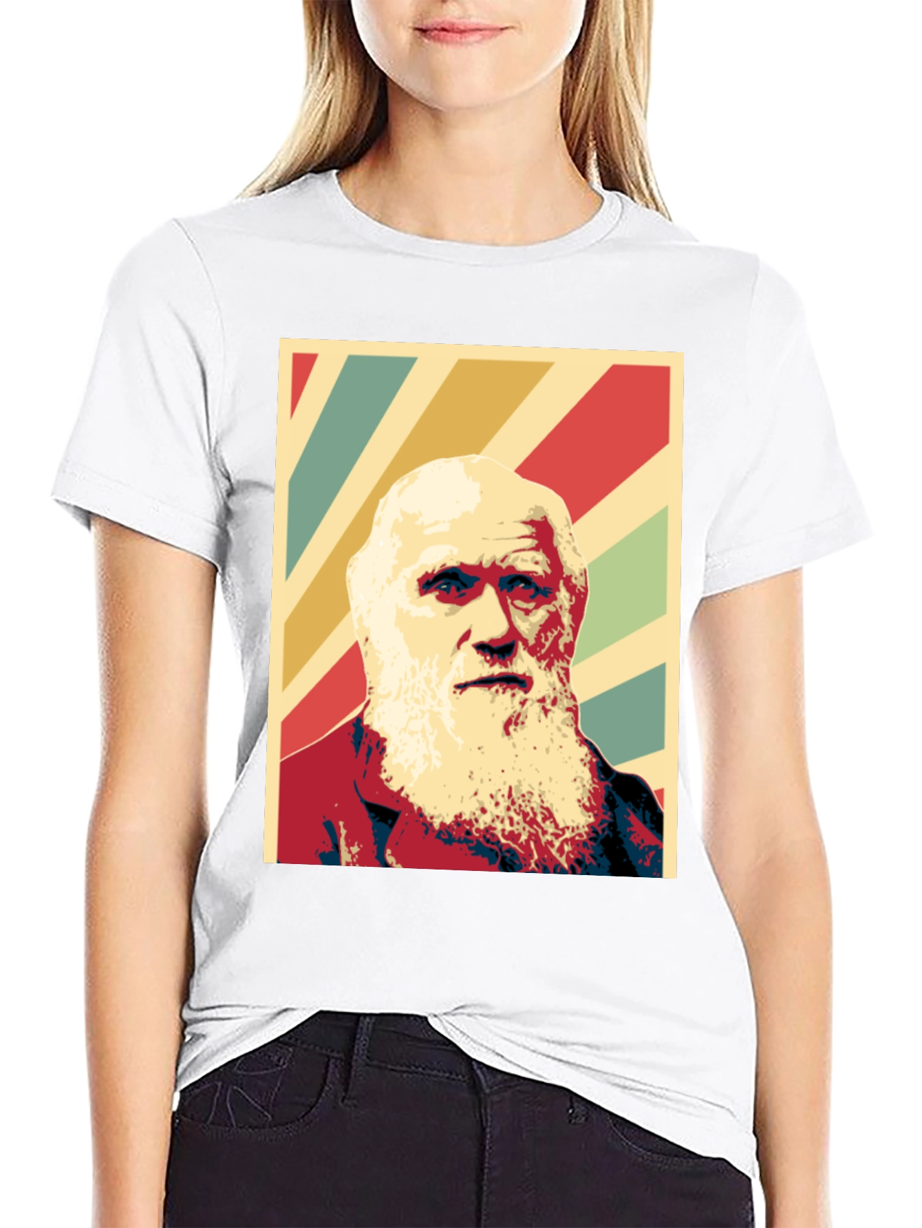 Darwin Graphic Print T-Shirt - Black