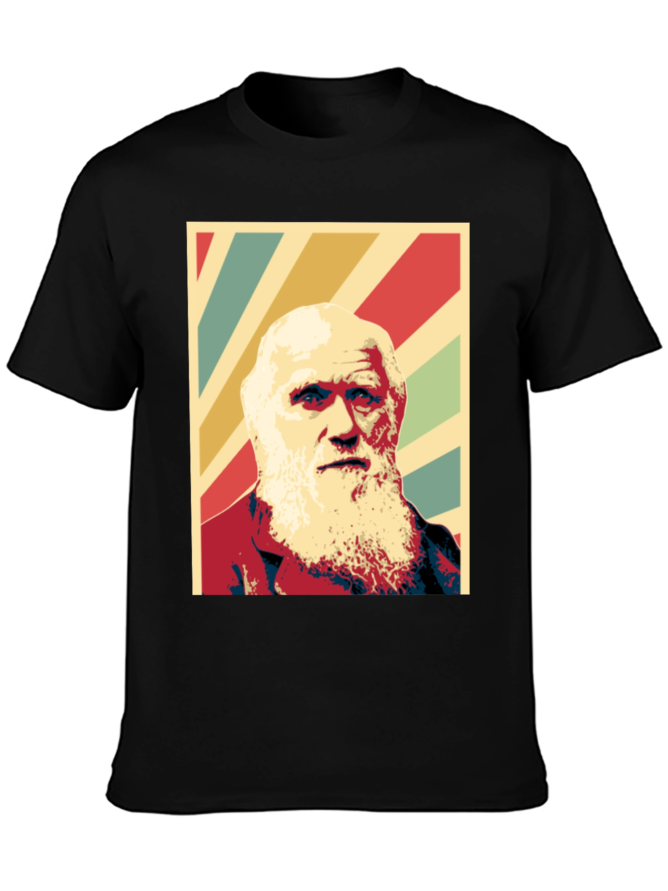 Darwin Graphic Print T-Shirt - Black