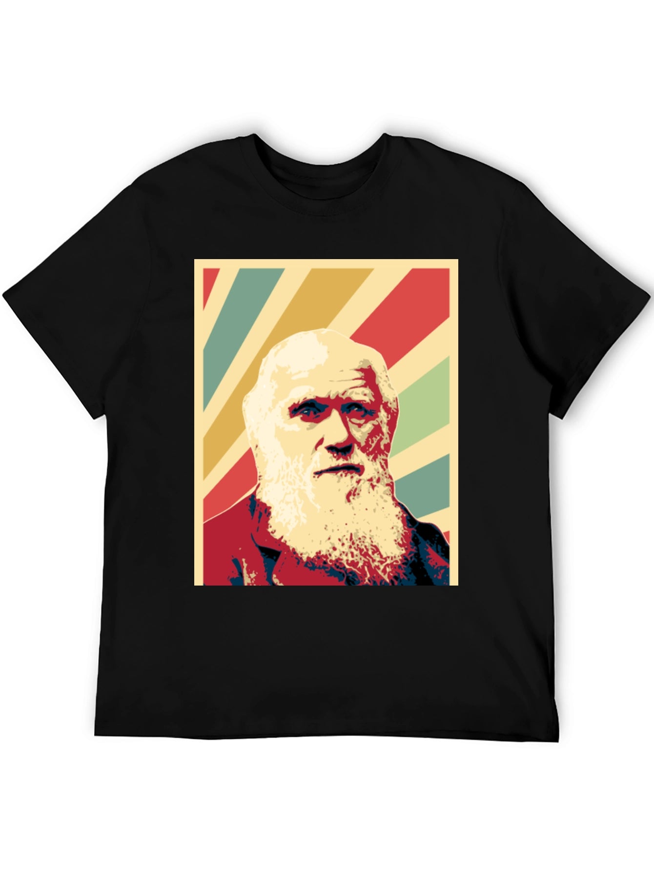 Darwin Graphic Print T-Shirt - Black