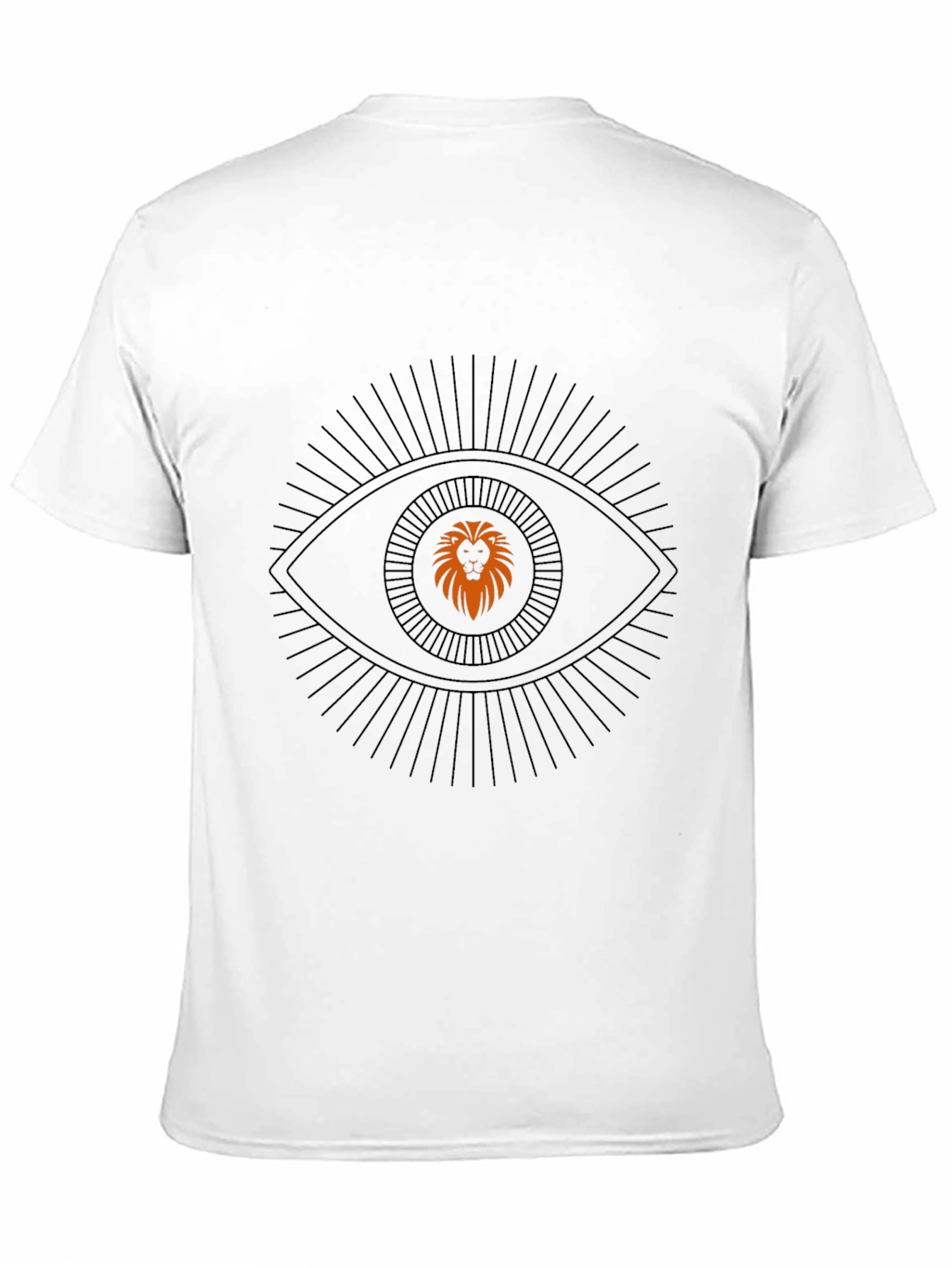 Lion Eye Graphic Black T-Shirt