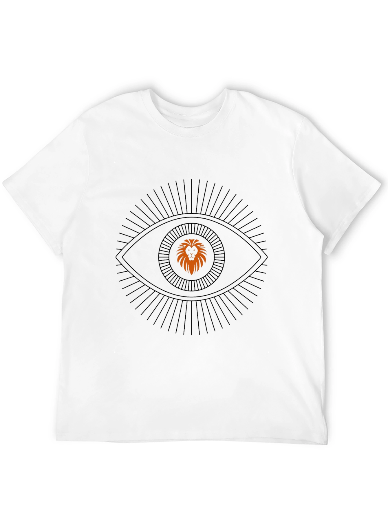 Lion Eye Graphic Black T-Shirt