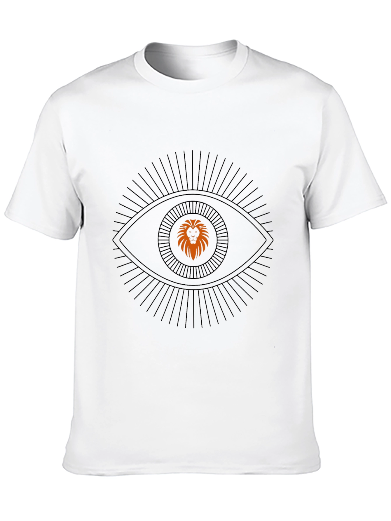 Lion Eye Graphic Black T-Shirt