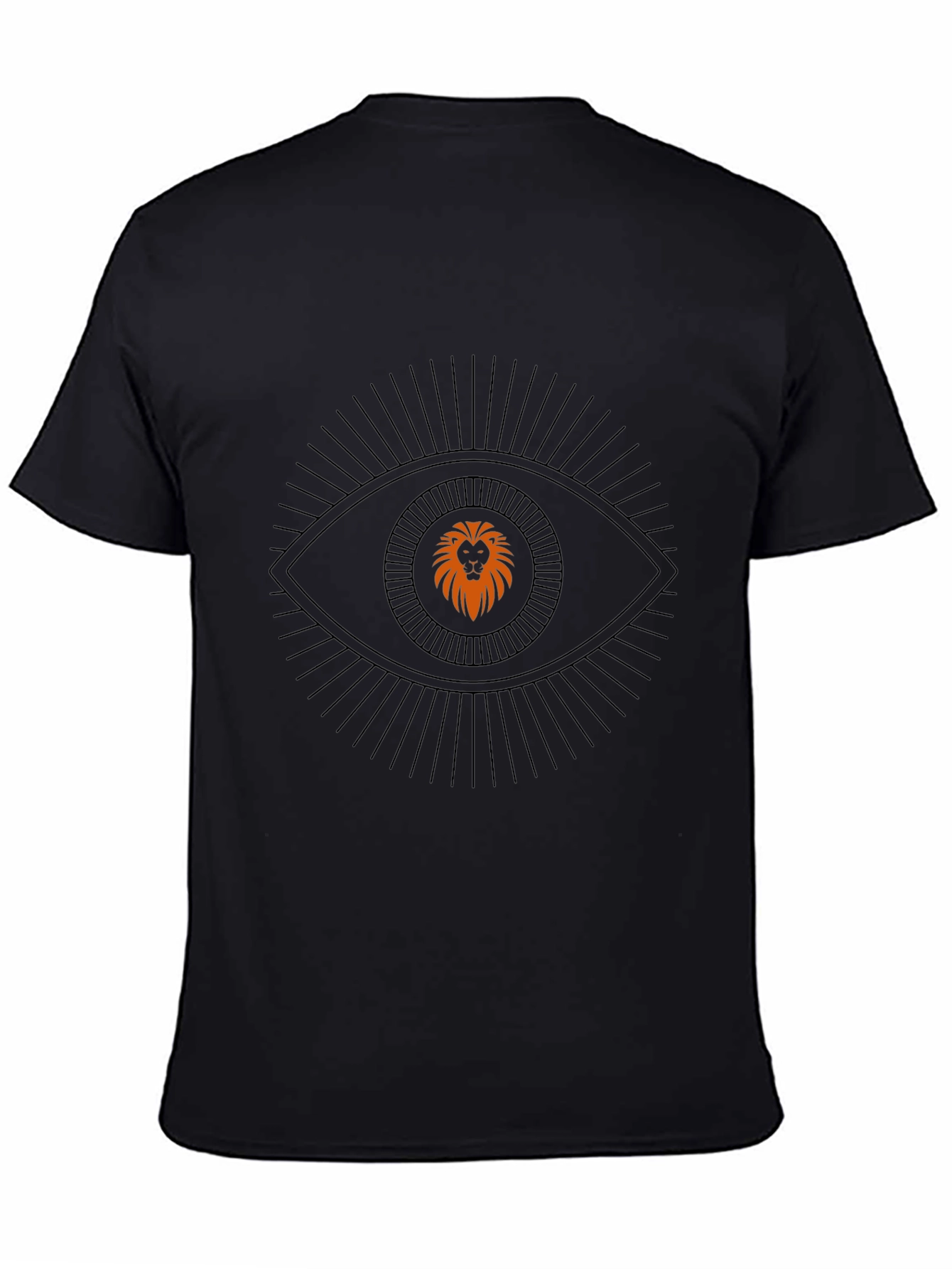 Lion Eye Graphic Black T-Shirt