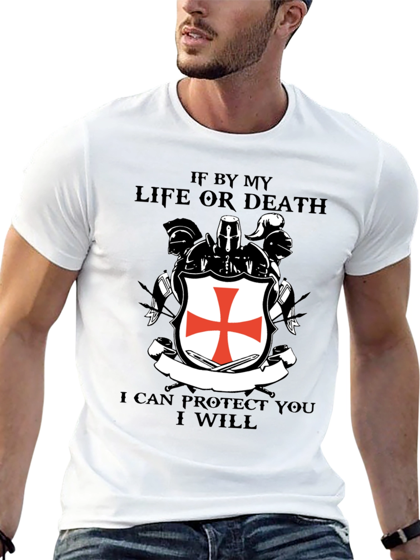 Crusader T-Shirt - Knights Templar Tee - Protector