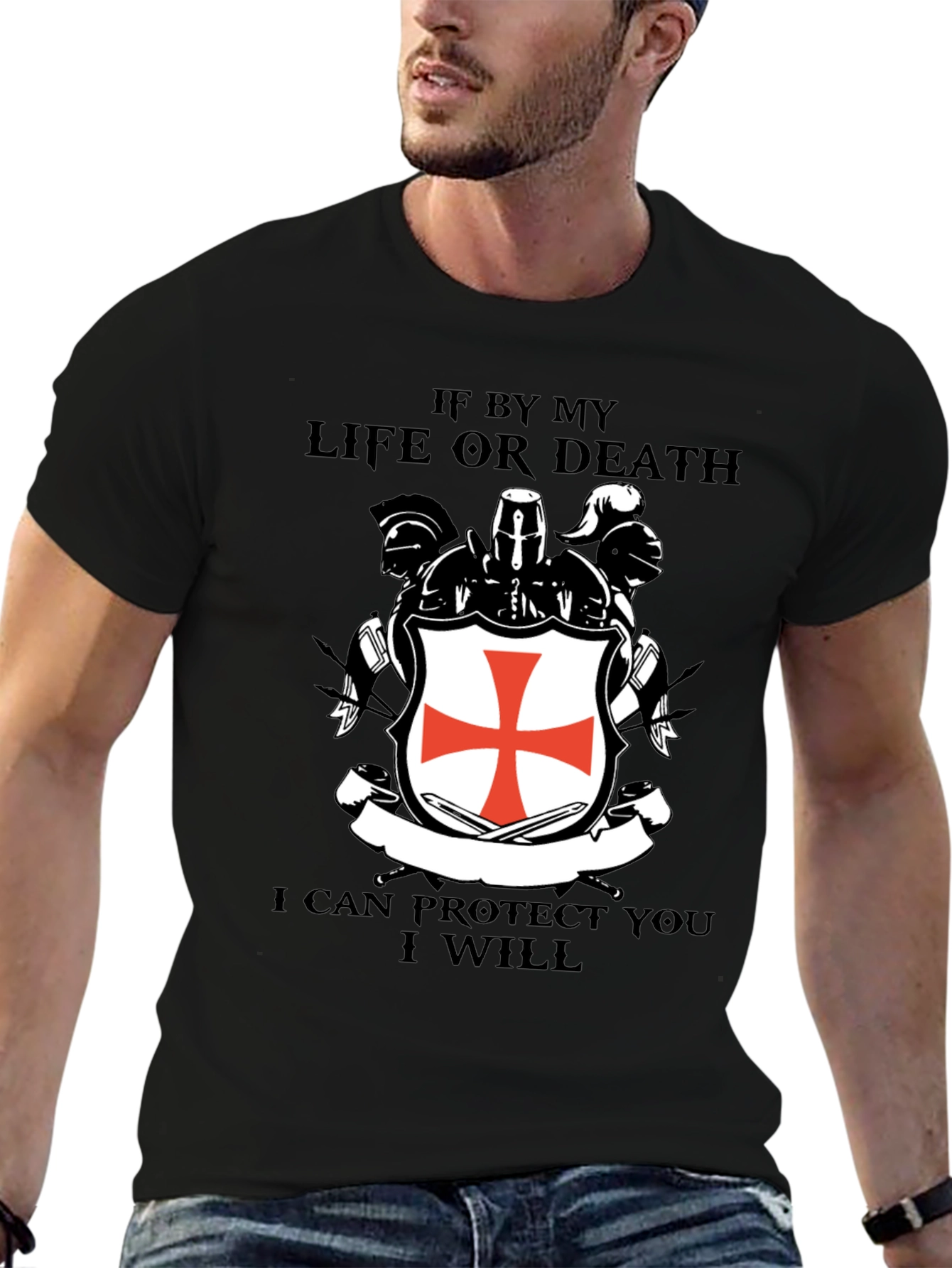 Crusader T-Shirt - Knights Templar Tee - Protector