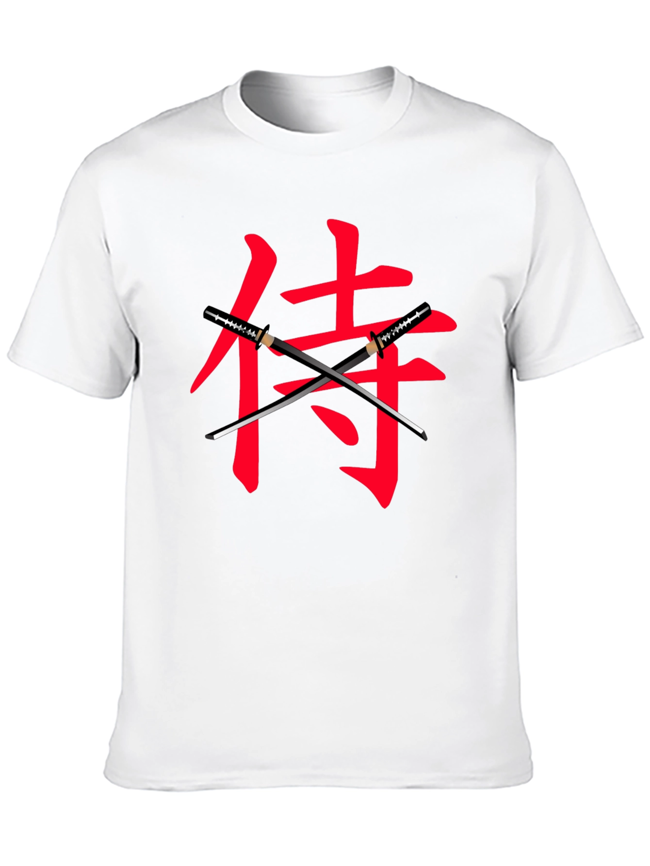 Samurai Sword Graphic Black T-Shirt