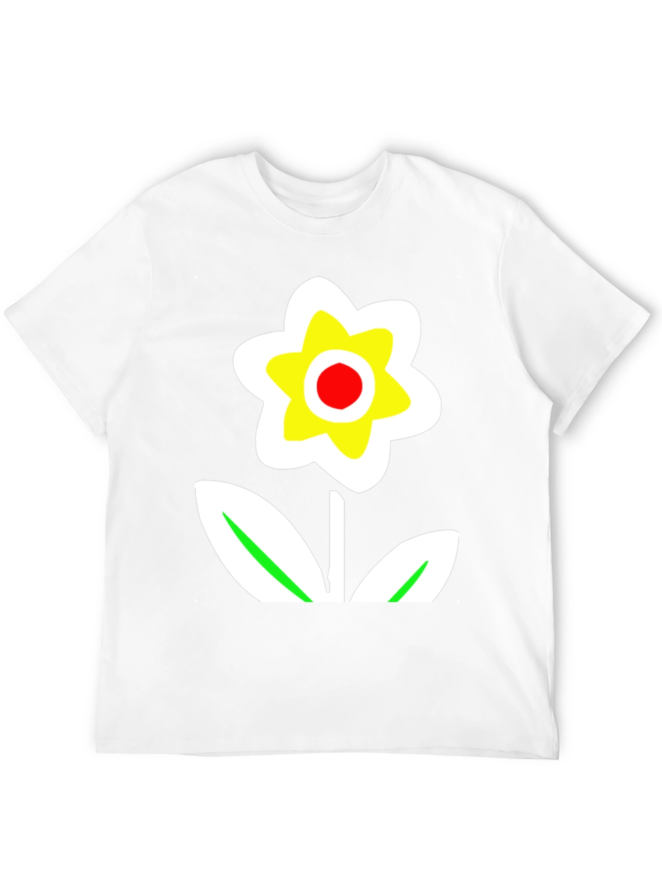 Bold Flower Graphic Tee - Black