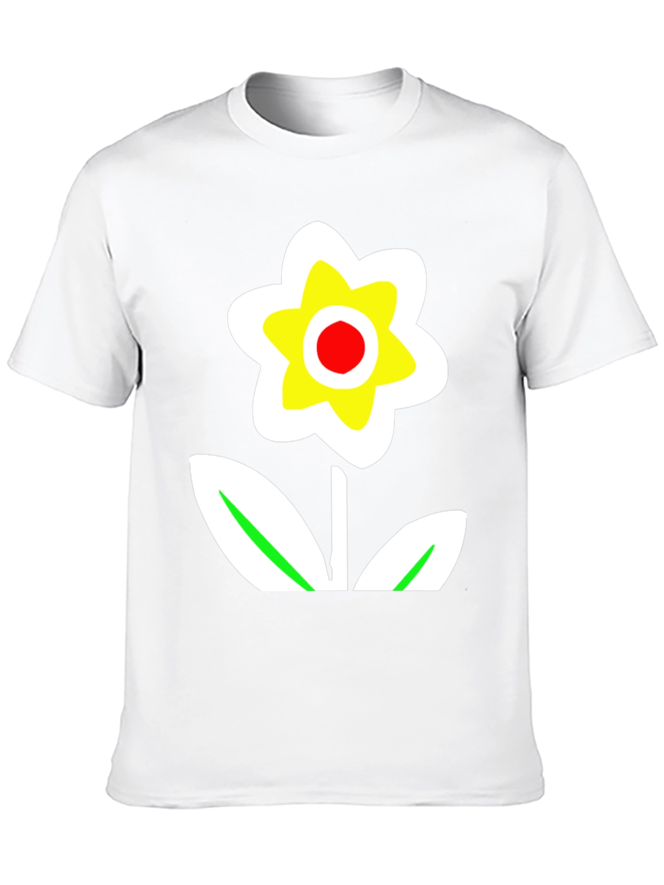 Bold Flower Graphic Tee - Black