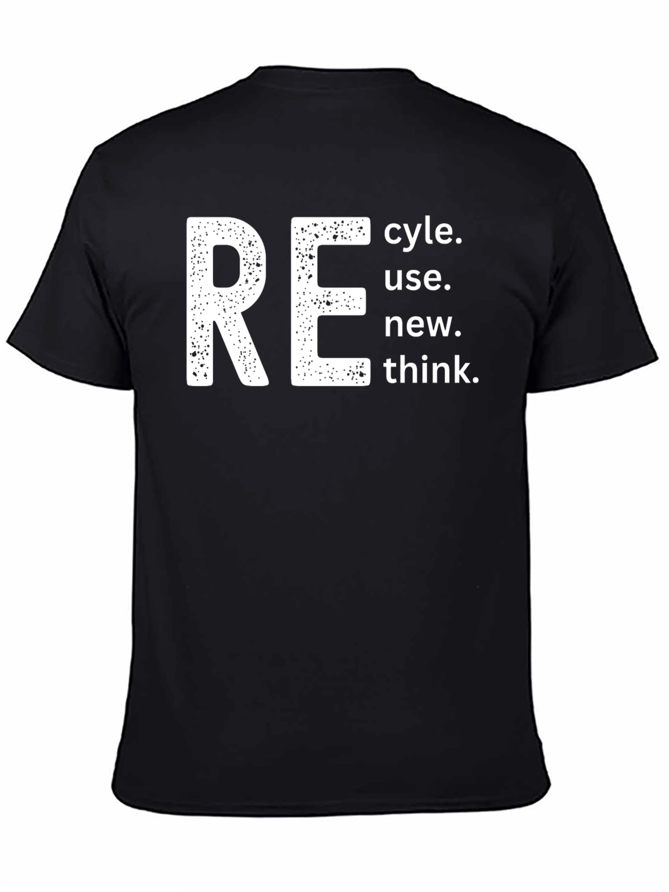 Eco-Friendly RE Graphic Tee - Recycle Reuse New Think