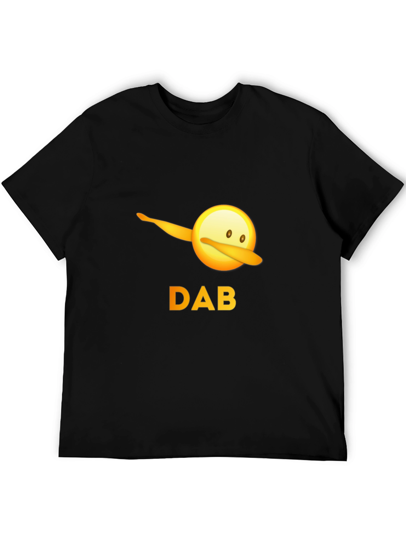 Dabbing Emoji Graphic Tee - Mens Black T-Shirt