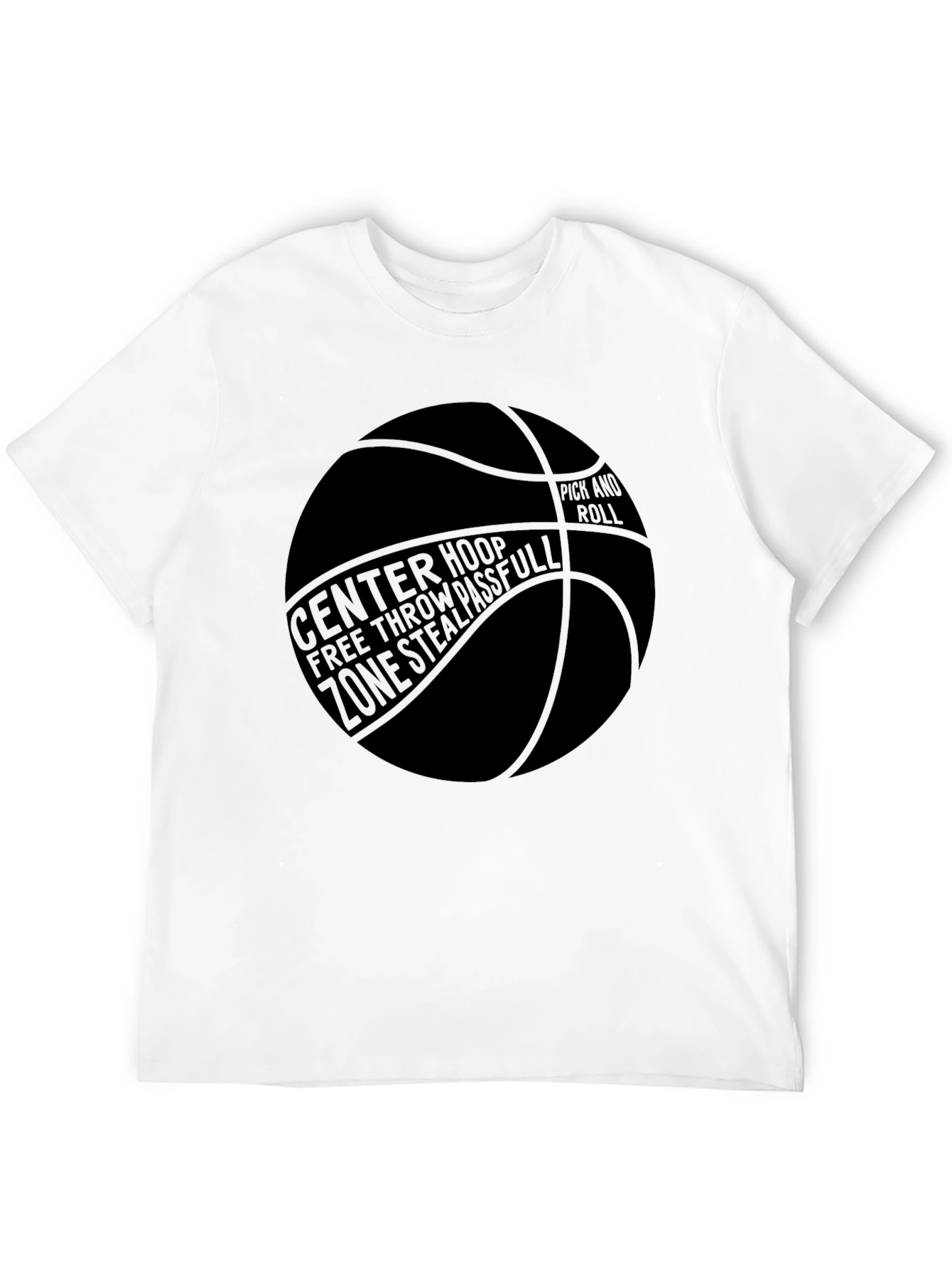 Basketball Graphic T-Shirt - Center Hoop