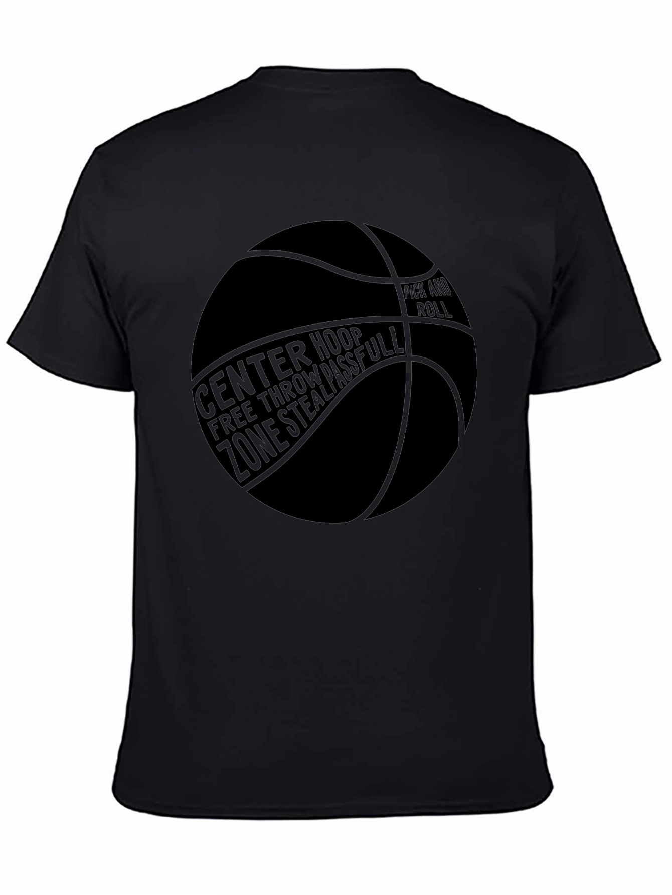 Basketball Graphic T-Shirt - Center Hoop
