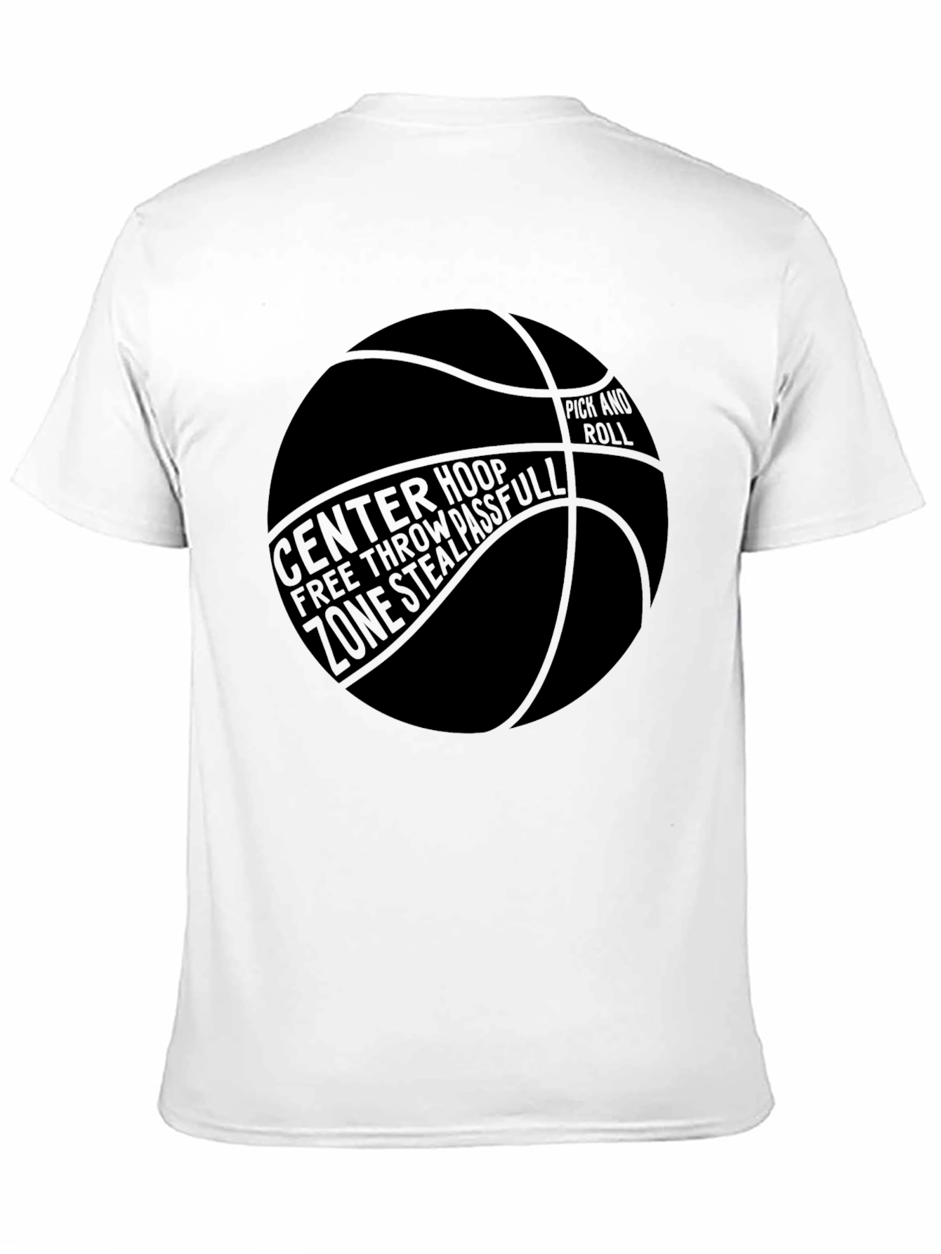 Basketball Graphic T-Shirt - Center Hoop