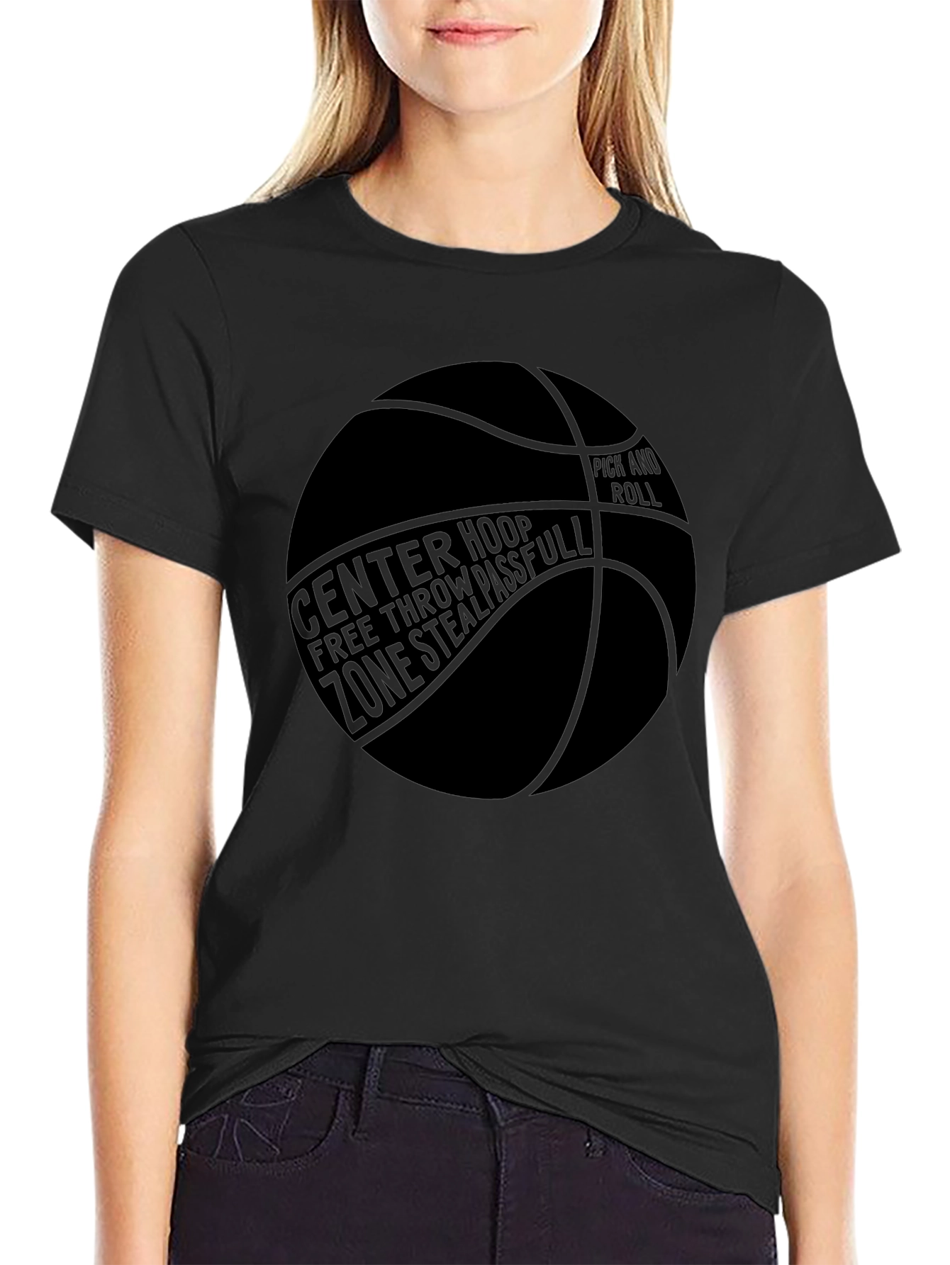 Basketball Graphic T-Shirt - Center Hoop